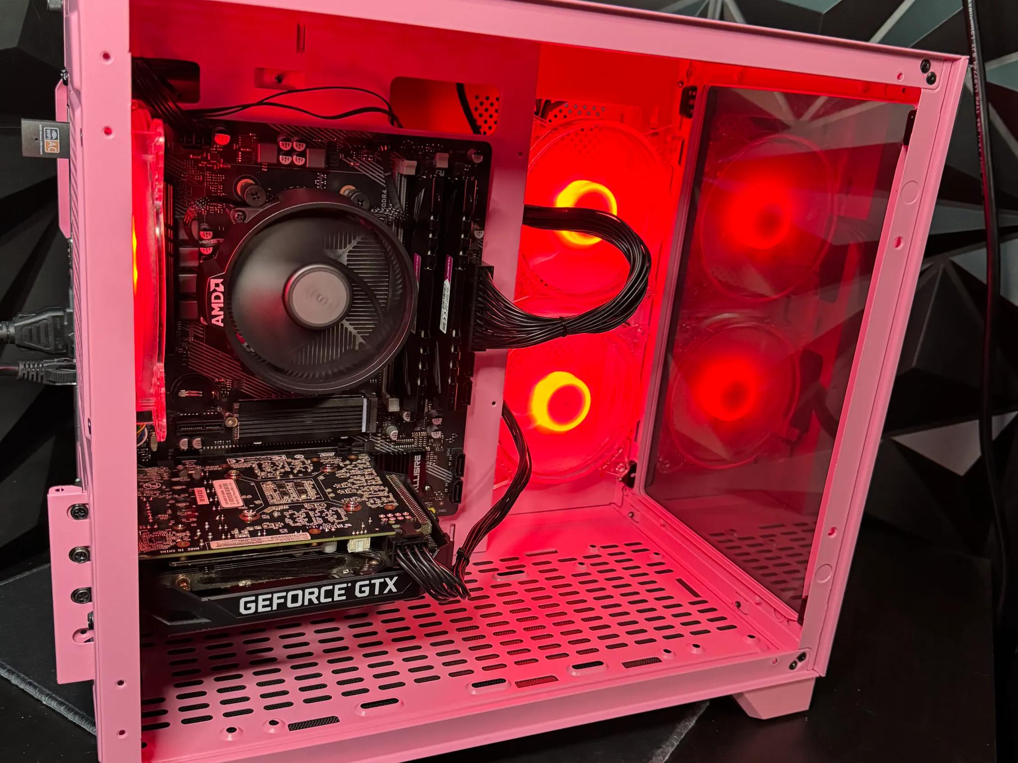 💖 Pink Panther Gaming PC 🎮✨ | Ryzen 5| 1660 Super| 16 GB DDR4| 1 TB NVMe