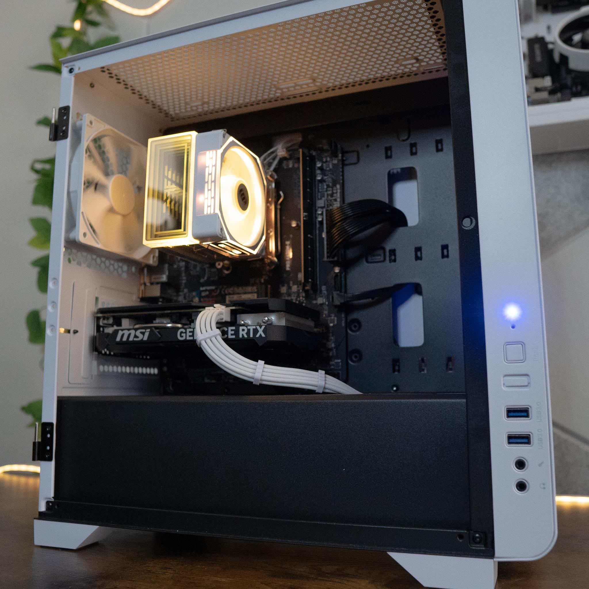 🧊🧊 | MSI RTX 4060Ti | RYZEN 5 7500F | 32GB DDR5 RAM | 1TB NVME SSD + 2TB HDD | Gold Guardian