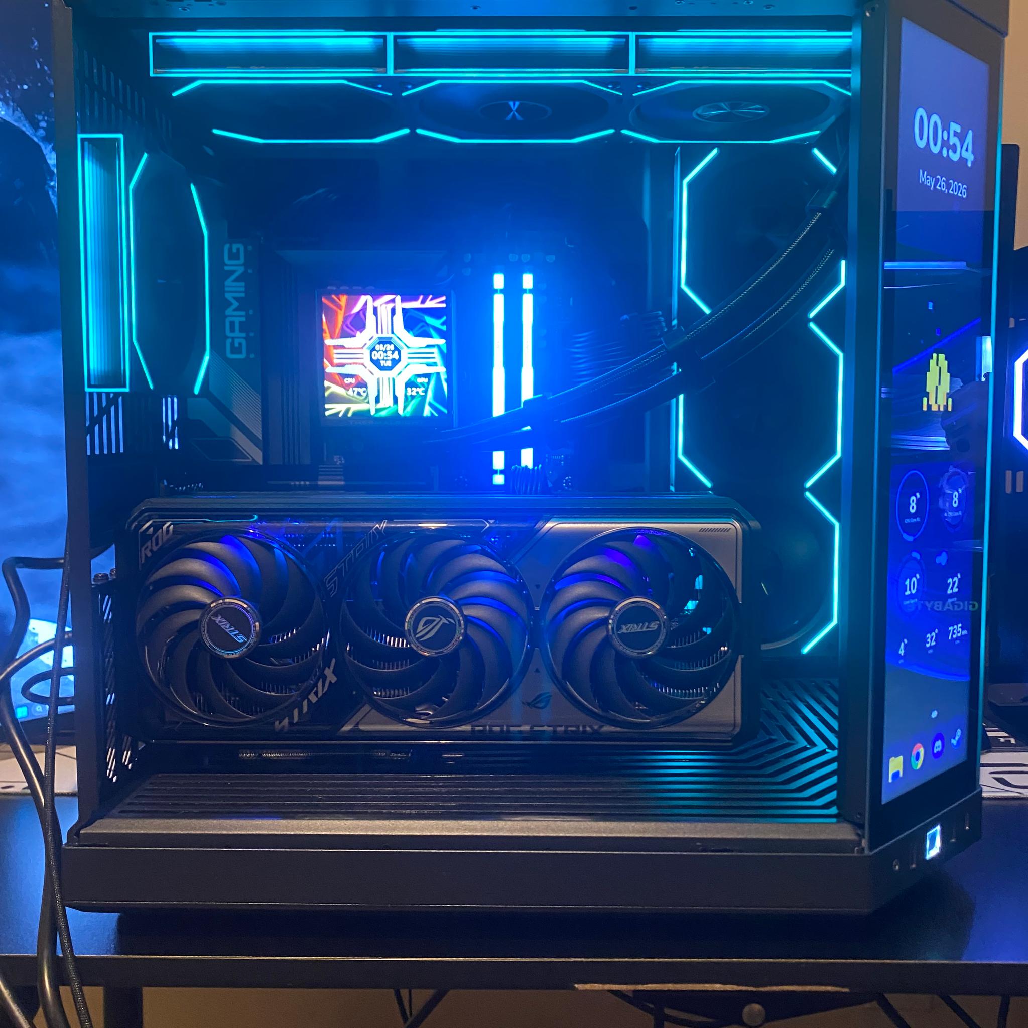 HYTE Y70 TOUCH | RYZEN 7 7800X3D | ROG RTX 5070 | 32GB DDR5 | 1TB