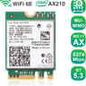 WiFi 6E AX210 NGW Wireless Card Intel Laptop Network Adapter with Bluetooth 5.3 Tri-Band 5400Mbps