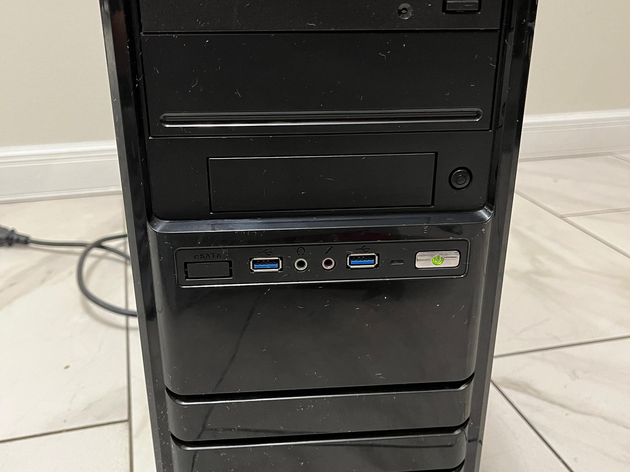 NVIDIA RTX 4060, Intel i7-7700, 16GB RAM, 1.1TB Storage - Gaming PC w/Wi-Fi, BT