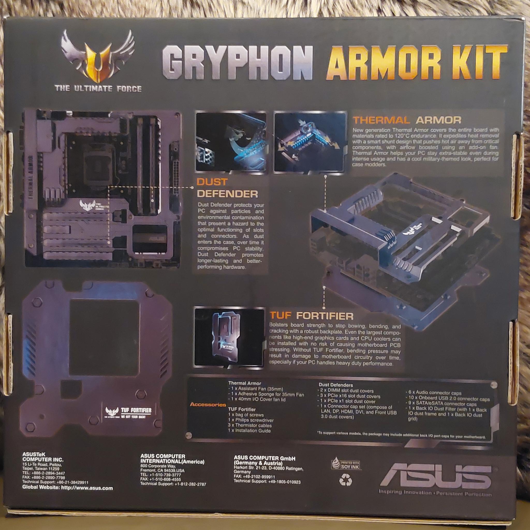 ASUS INTEL Z97 GRYPHON LGA1150 DDR3 mATX MOTHERBOARD WITH INCLUDED ASUS GRYPHON ARMOR KIT