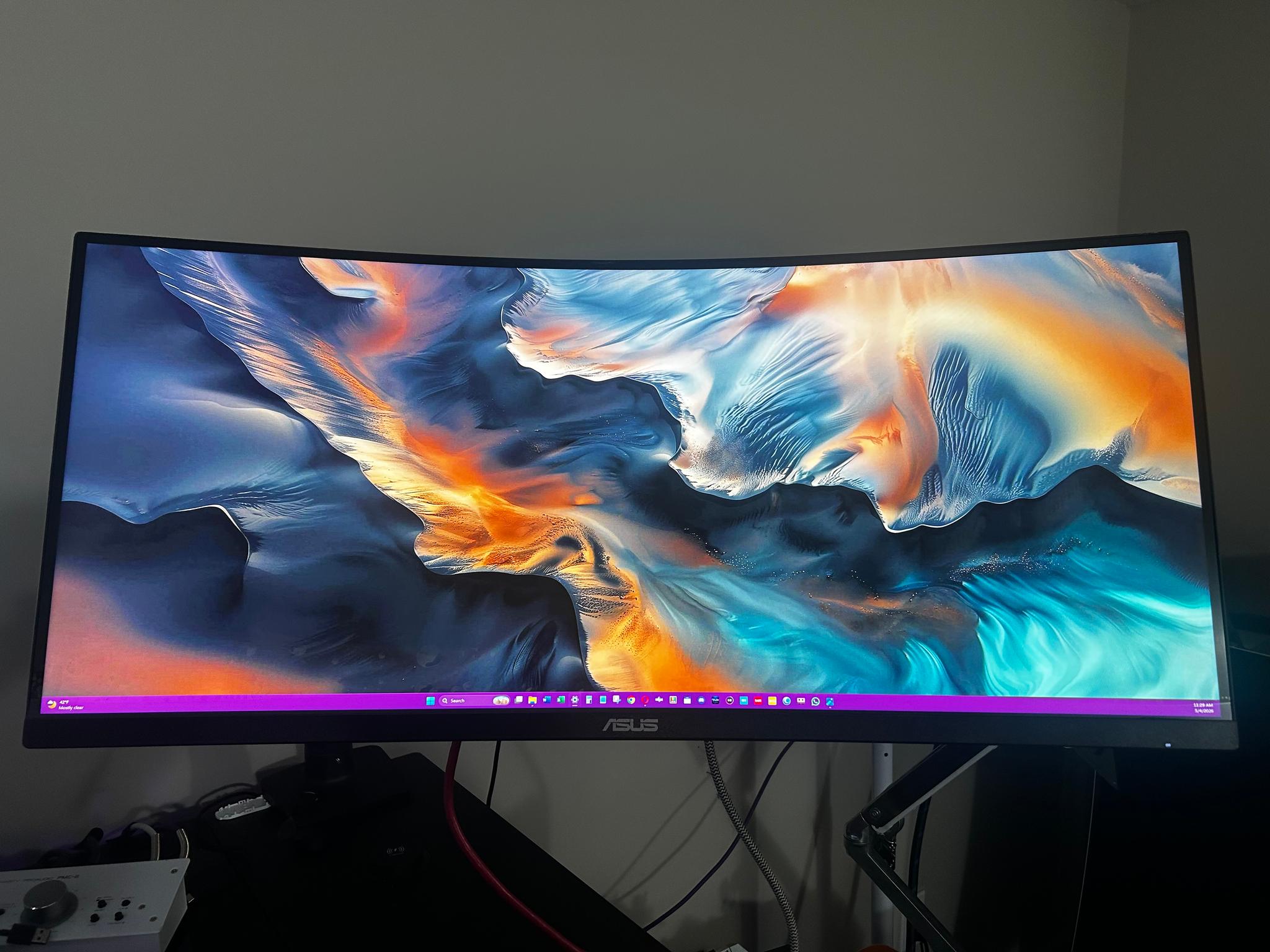ASUS 34" 2K UWQHD (3440 x 1440) 165Hz UltraWide Curved Screen Gaming Monitor (VG34VQL1B)