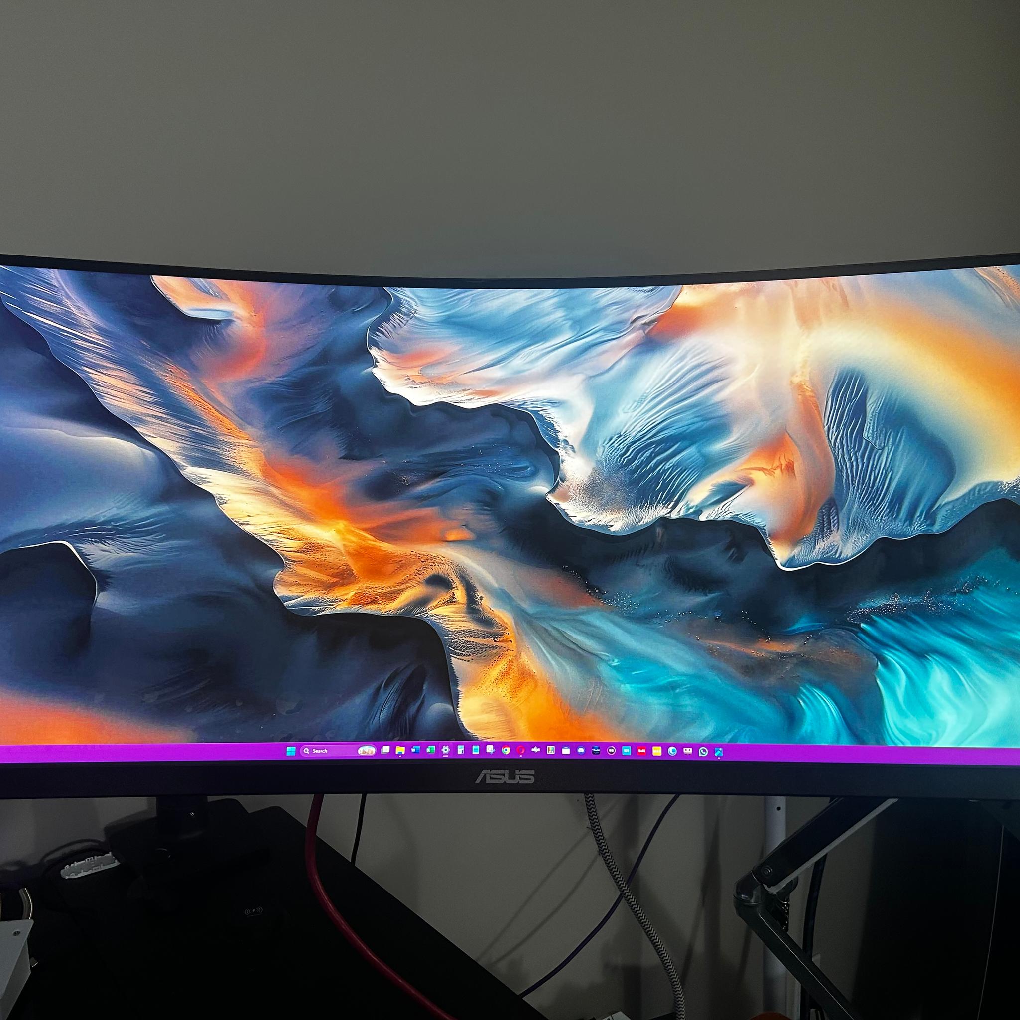 ASUS 34" 2K UWQHD (3440 x 1440) 165Hz UltraWide Curved Screen Gaming Monitor (VG34VQL1B)