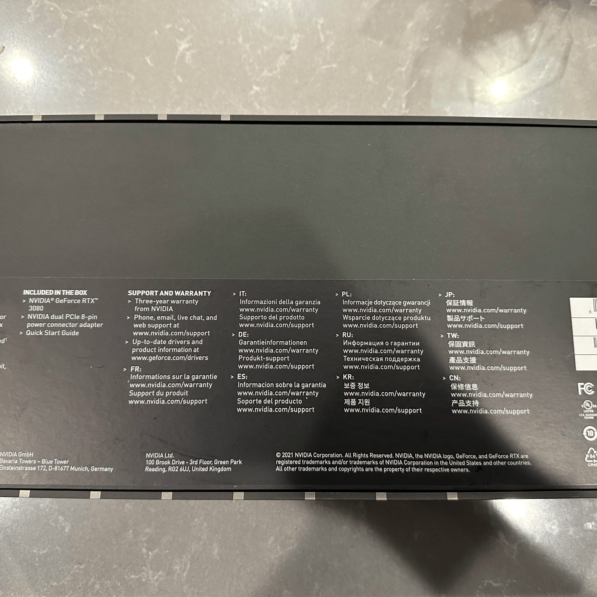 NVIDIA GeForce RTX 3080 10 GB Founders Edition Video Card!