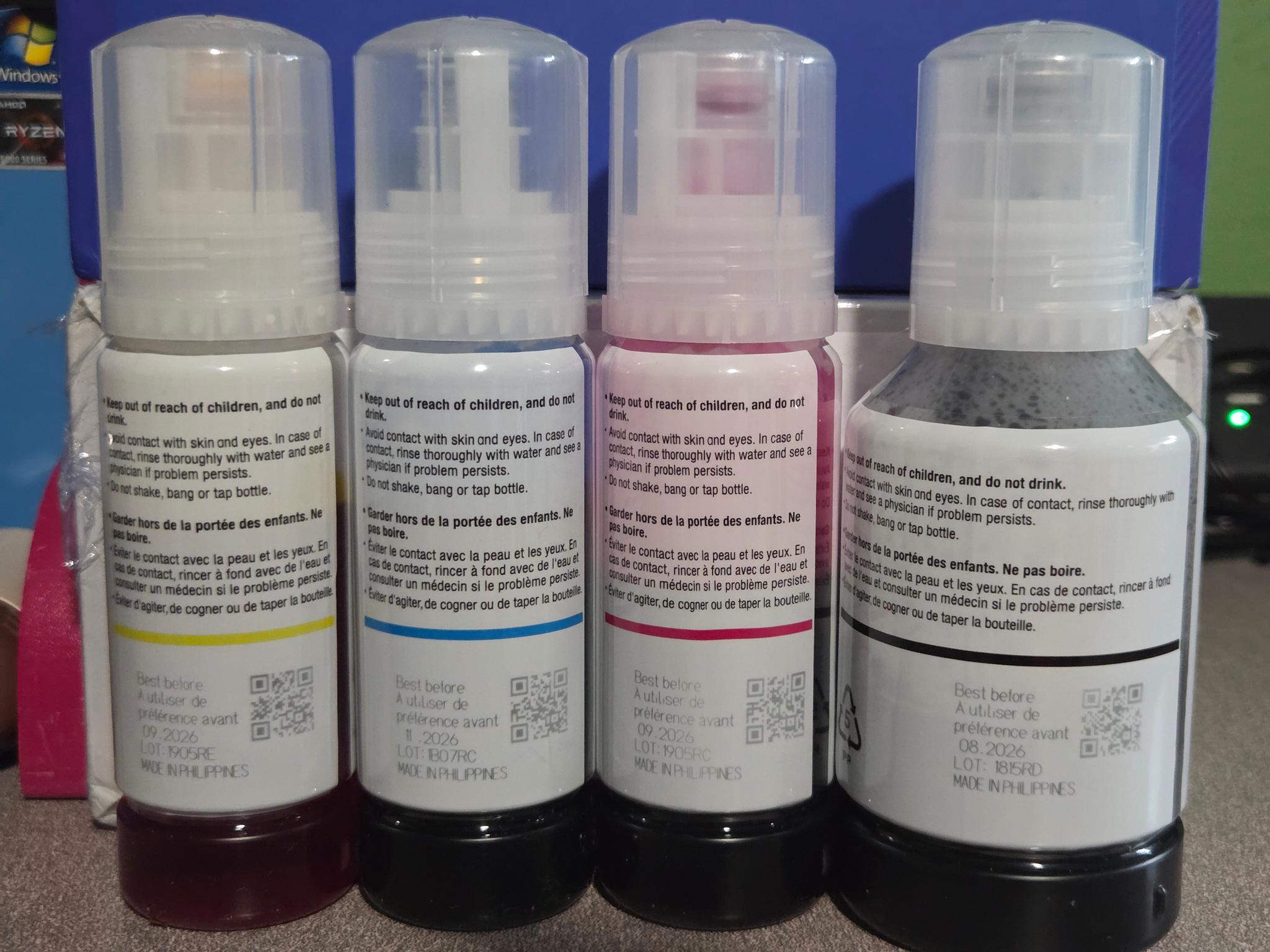 Epson ET-4750 Printer All in one Eco Tank & 4 bottles of ink READ AD