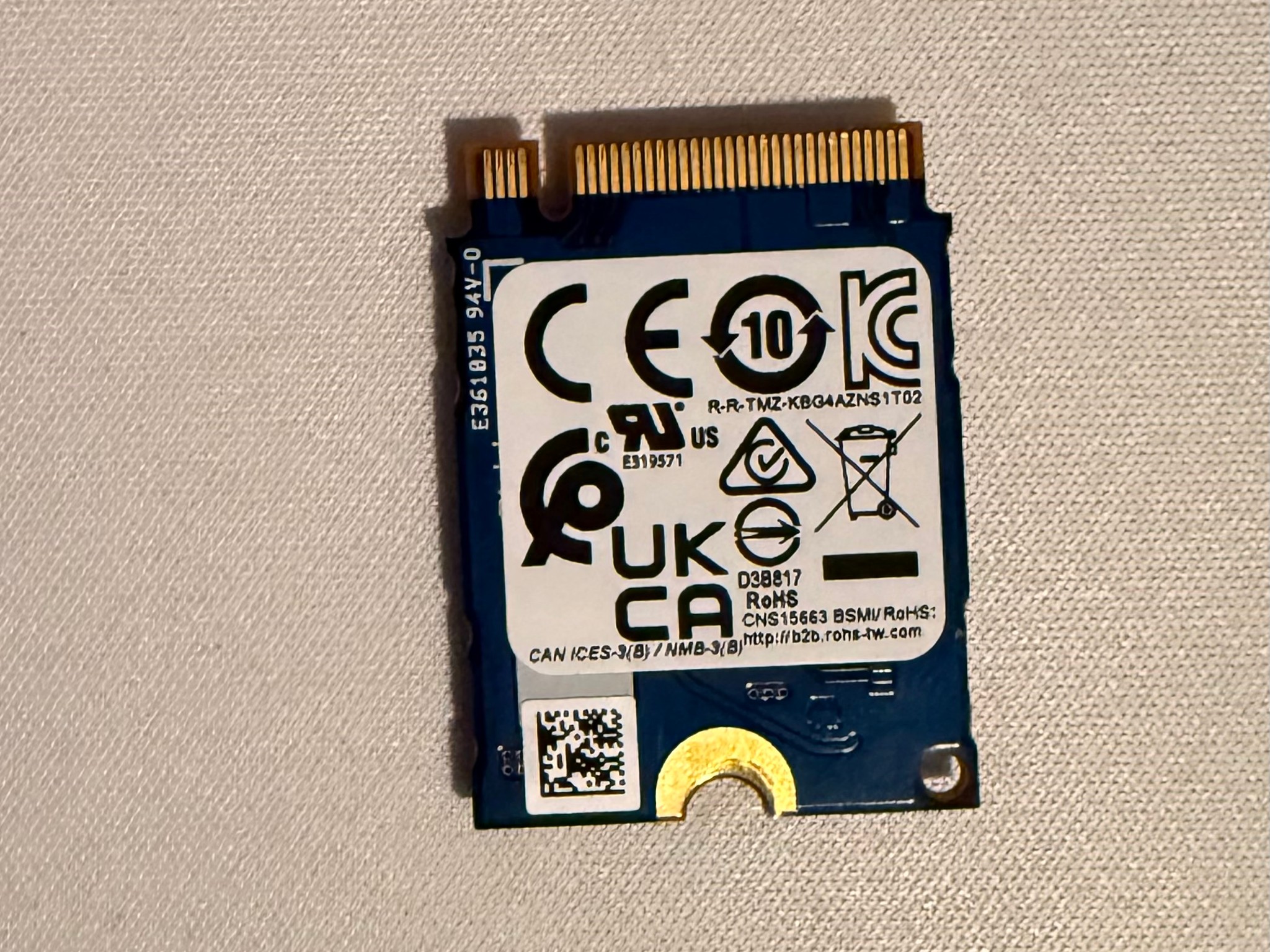 Kioxia 256GB SSD