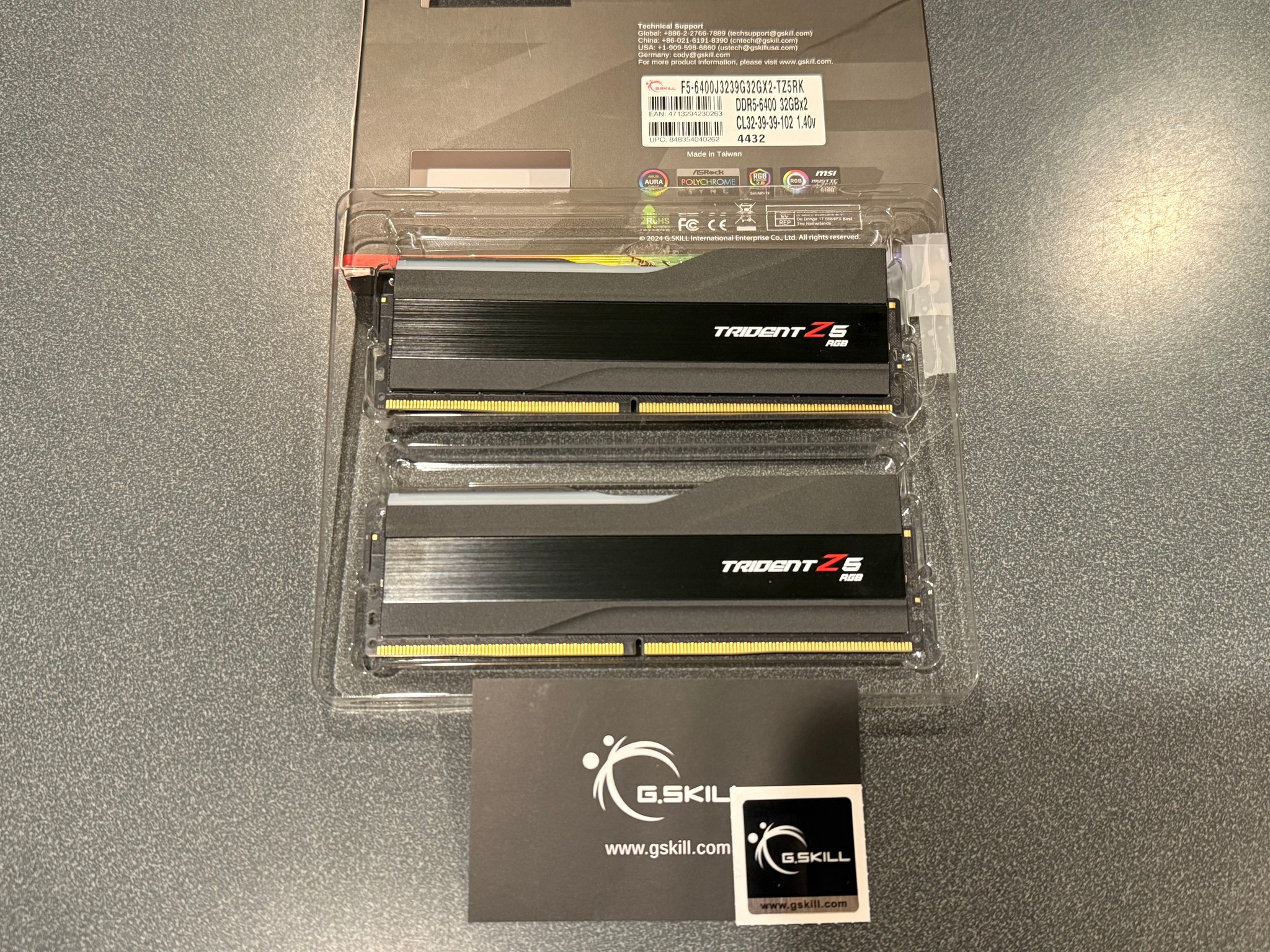 Tested 64GB 6400MHz CL32 Black G.Skill Trident Z5 RGB (2x32GB) DDR5 RAM