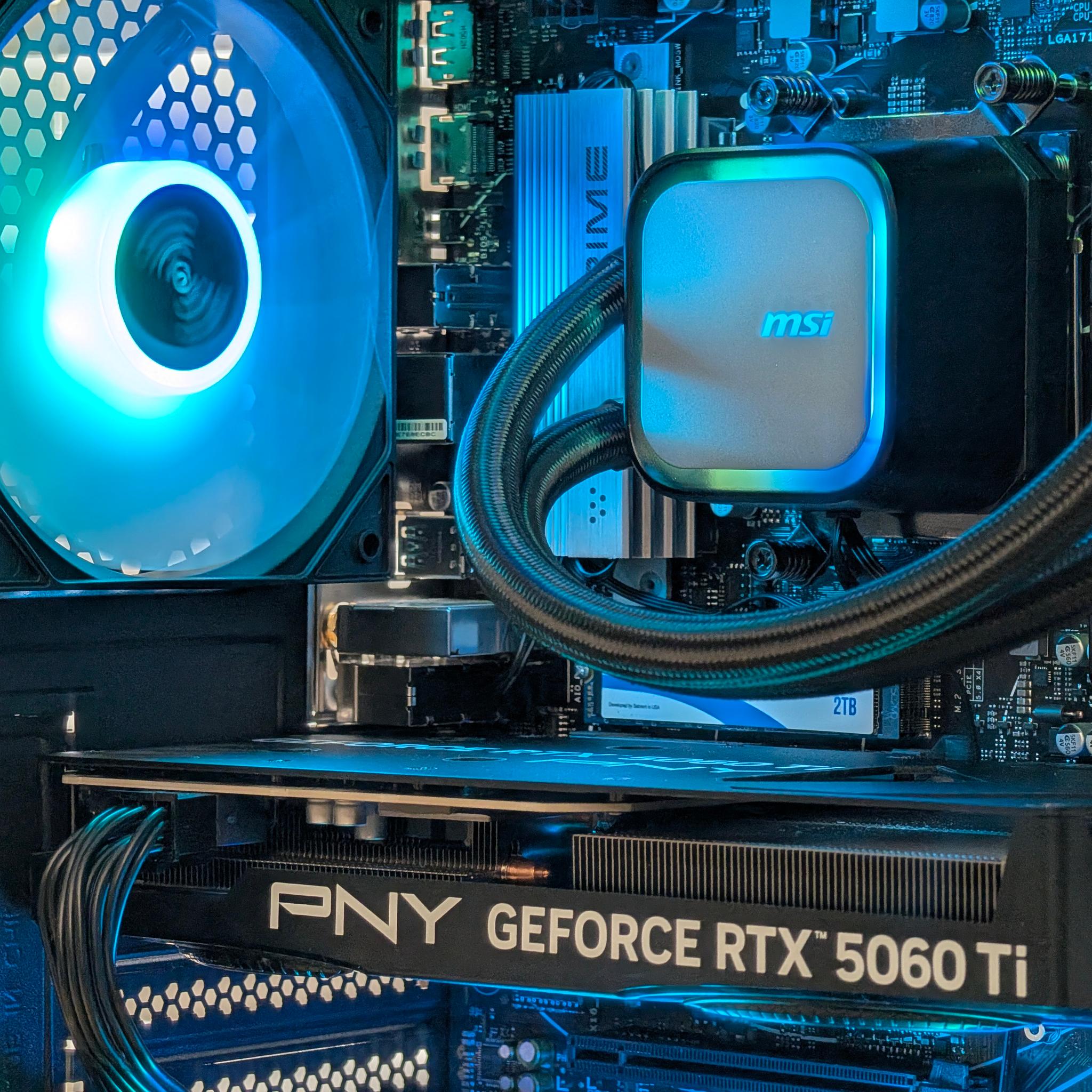 🌈🖤Ryzen 5 9600x | RTX 5060TI 16GB | 32GB DDR5 | 2TB SSD | Gaming PC🖤🌈