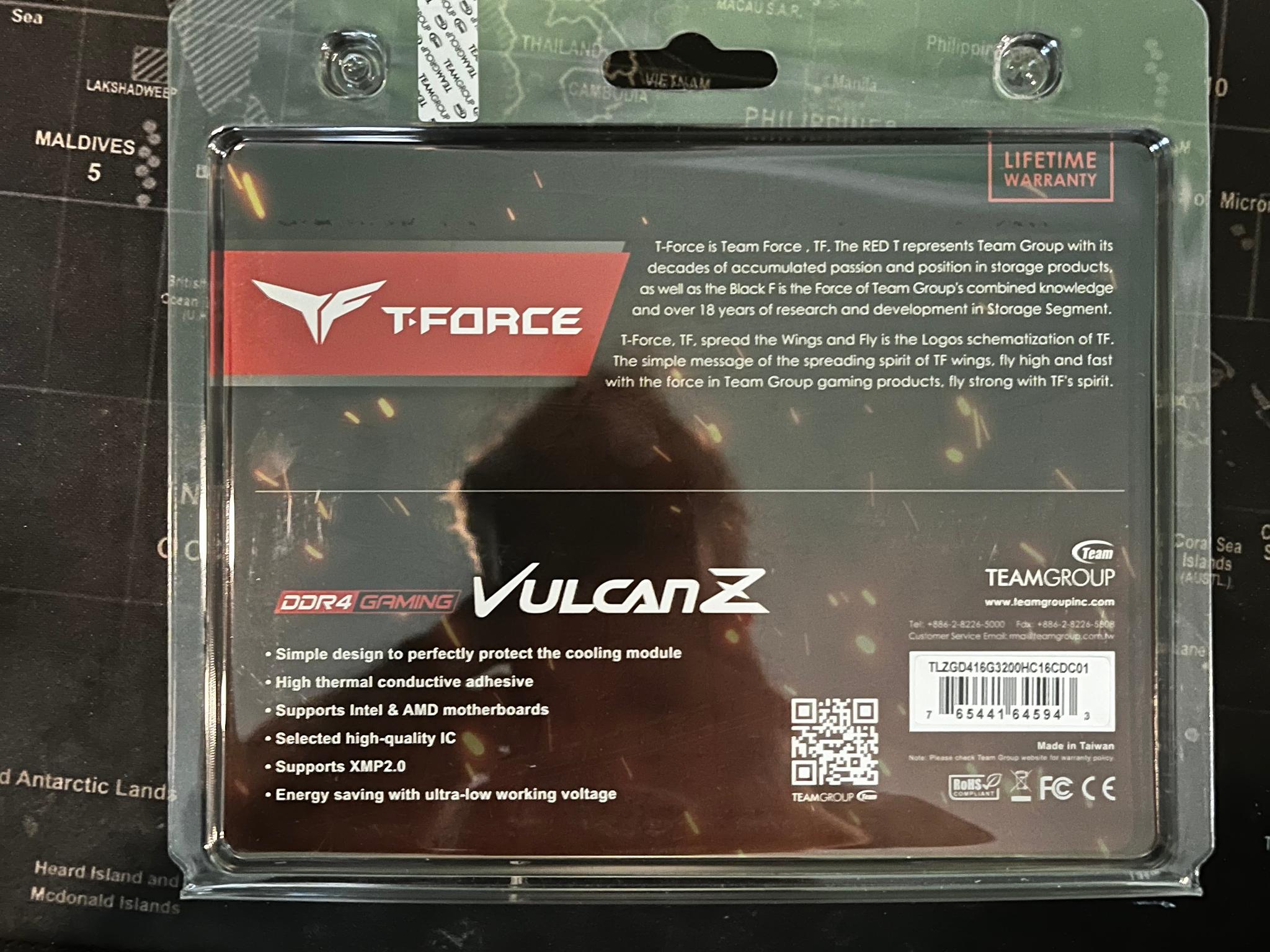 T-FORCE VULCAN Z 16GB (2 x 8GB)