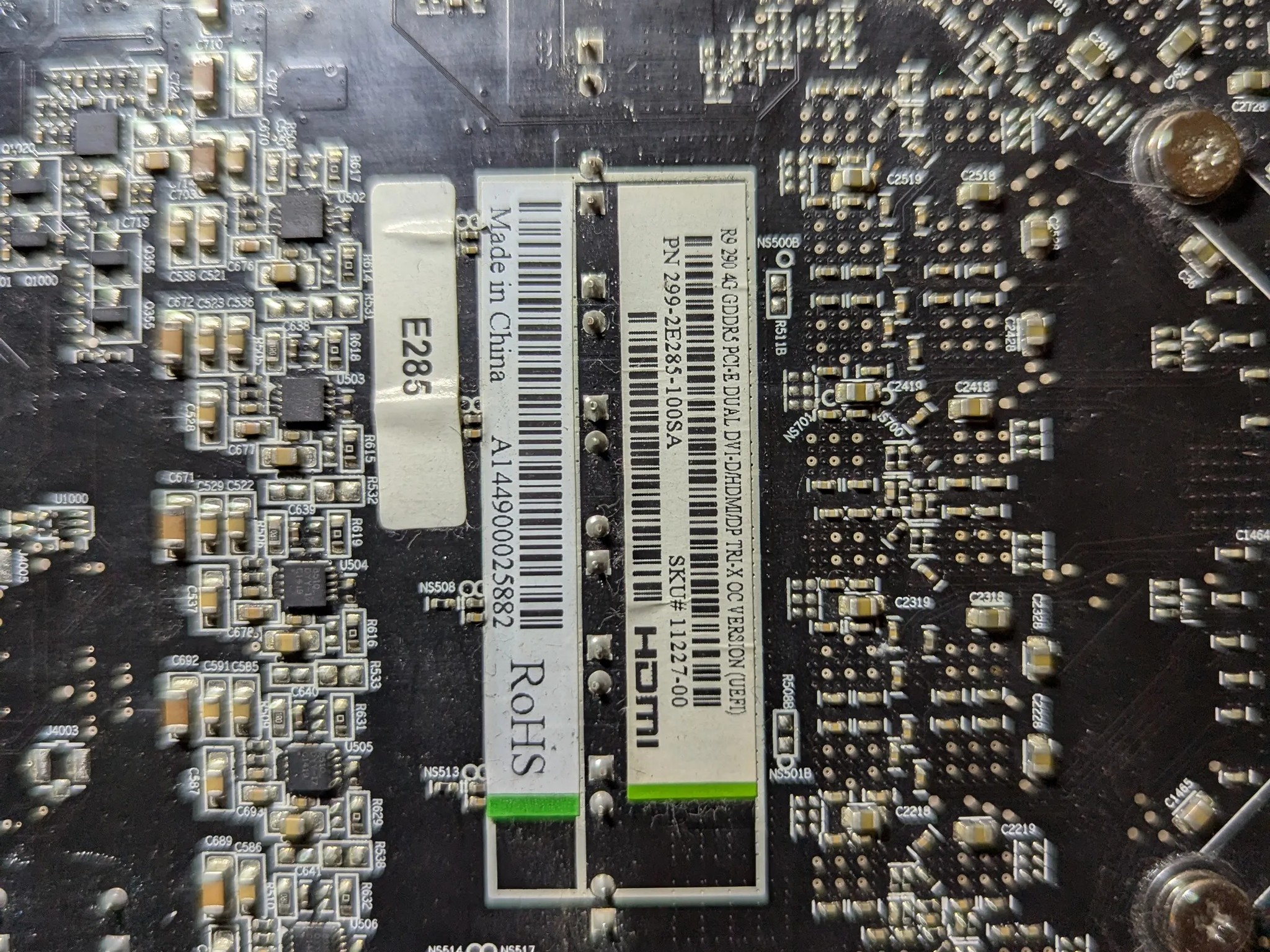 USED - Radeon Sapphire Tri-X R9 290 OC - GDDR5 4GB