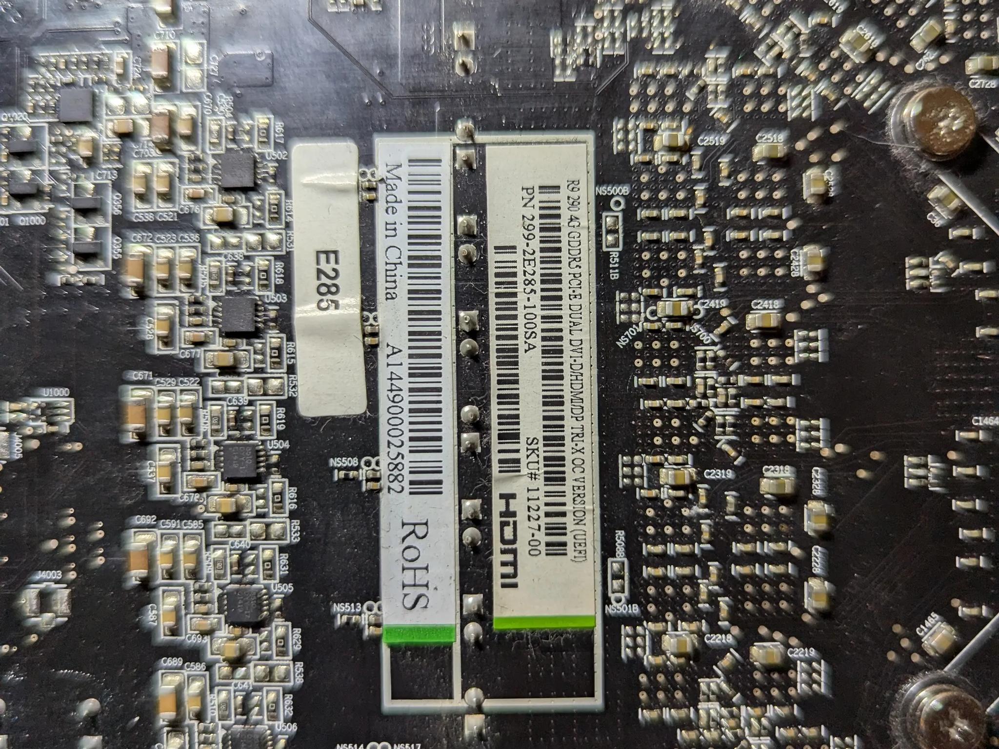 USED - Radeon Sapphire Tri-X R9 290 OC - GDDR5 4GB