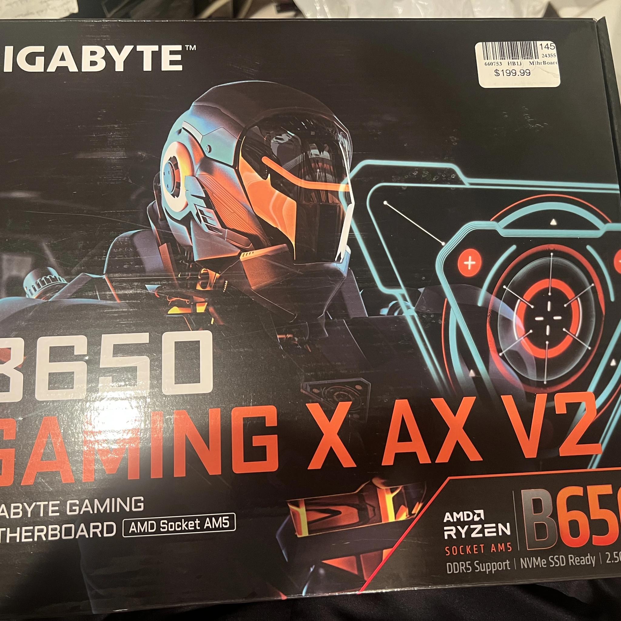 AMD Ryzen 5 7600X3D 6 Core 12 Thread AM5 CPU + Gigabyte B650 Gaming X AX V2 AMD AM5 ATX Motherboard