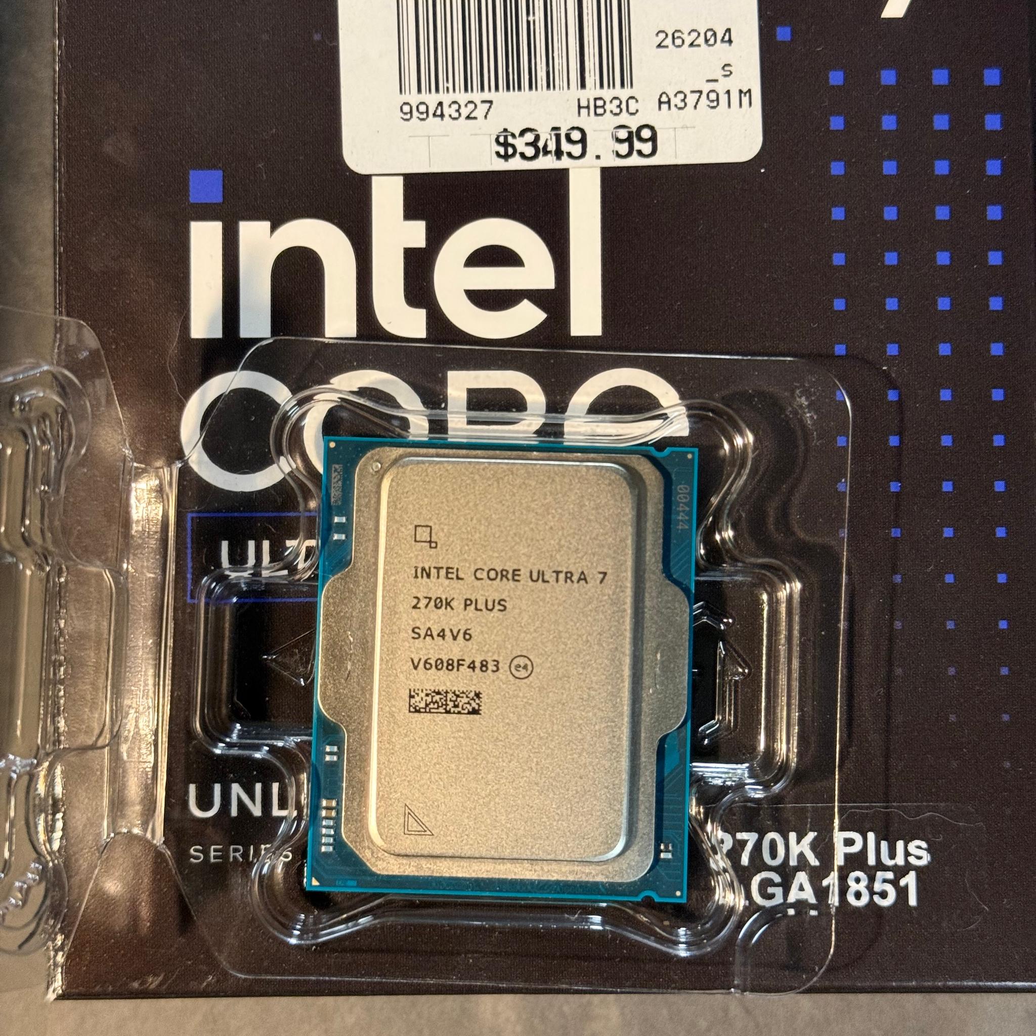 Intel Core Ultra 7 270K Plus| ASUS TUF Z890 Gaming PLUS WIFI