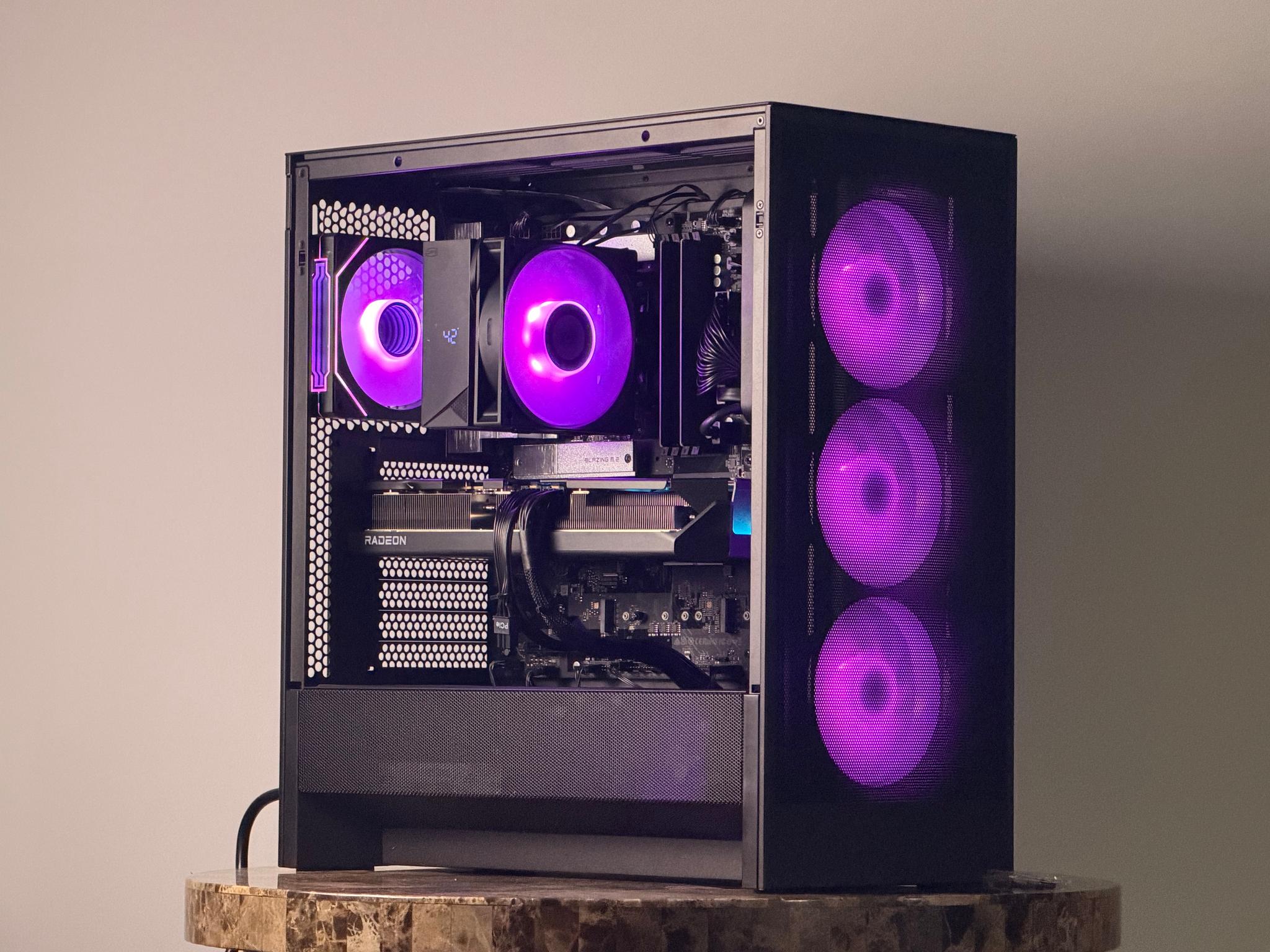 FREE SHIP 🖤🌈 BLK RGB Gaming PC | RX 9070 XT | Core 5 Ultra 250K Plus | 1 TB NVME | 32 GB DDR5 🌈🖤
