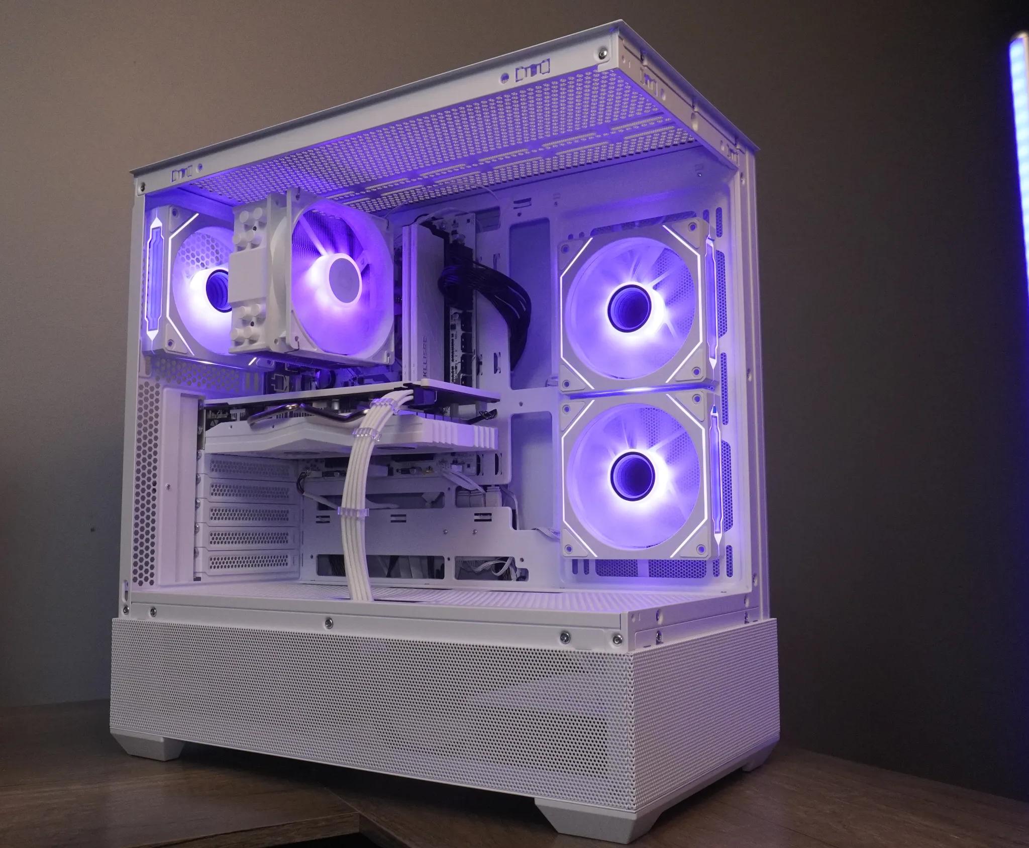 🤍ALL WHITE🤍 Starter GAMING MACHINE 🧡RX 580 2048SP 🧡 Ryzen 5 5500 | 32GB | 1TB...