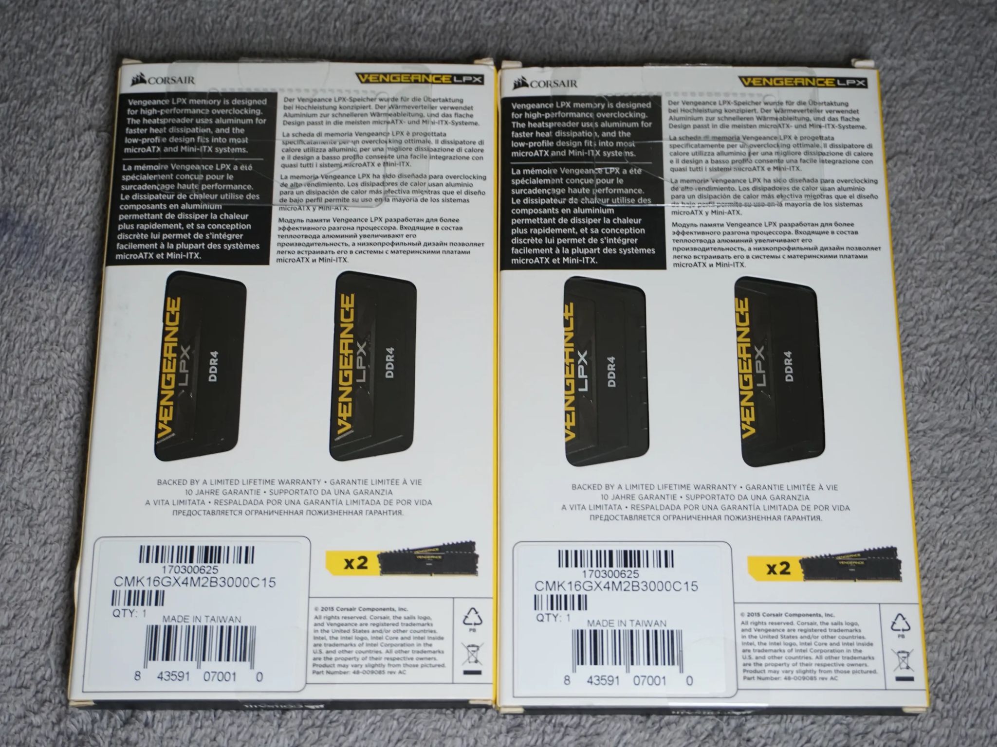 Corsair Vengeance LPX 32GB DDR4 4x8GB 3000MT/s