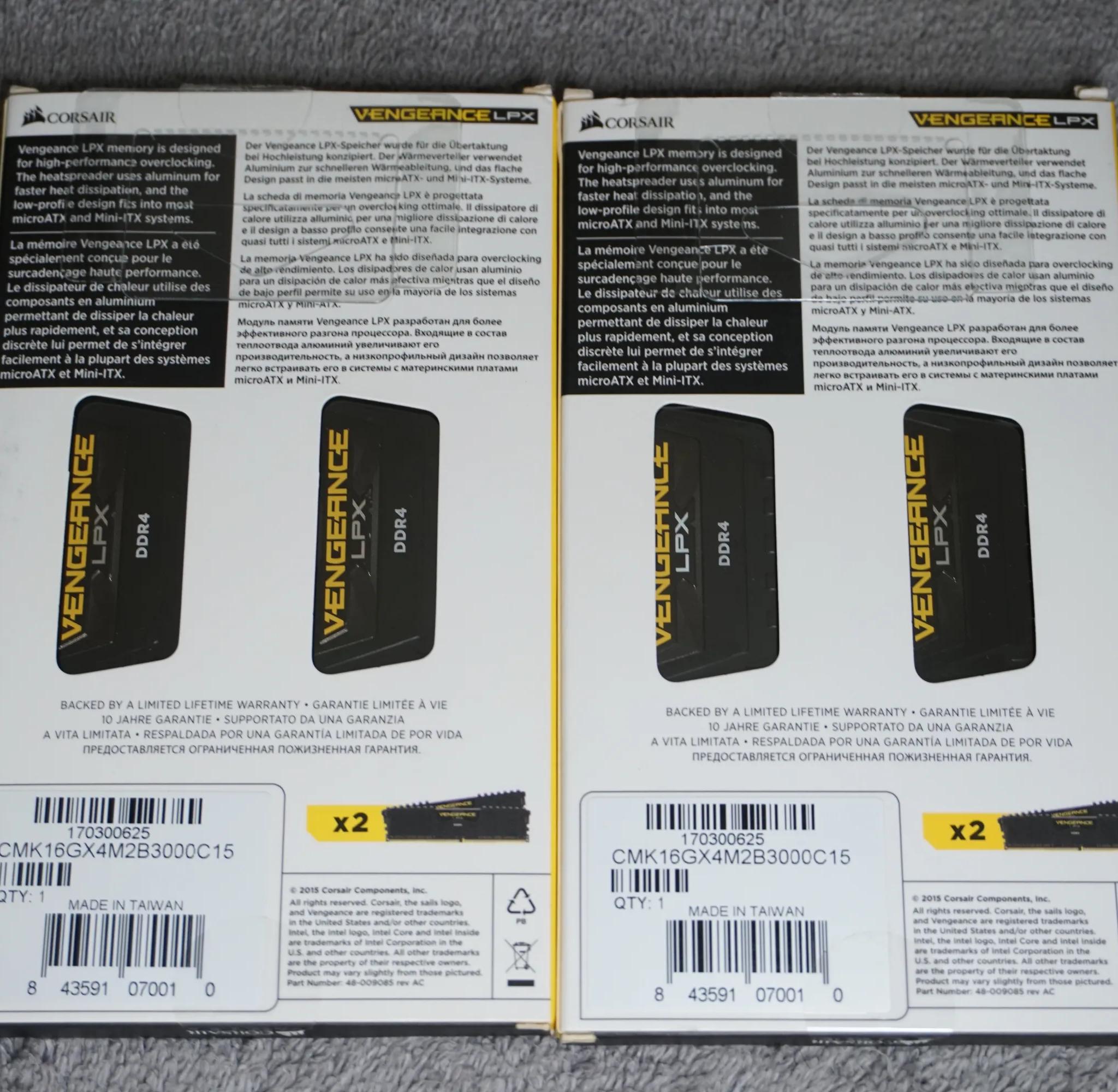 Corsair Vengeance LPX 32GB DDR4 4x8GB 3000MT/s