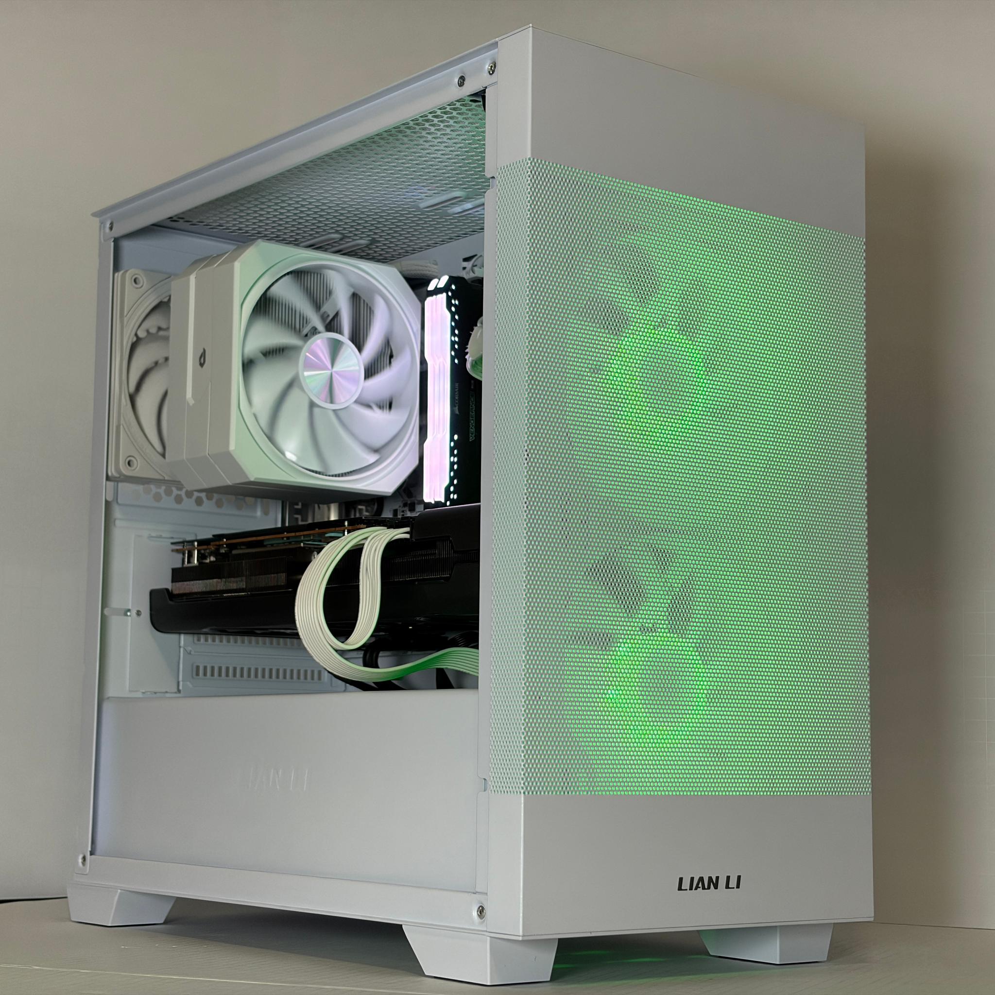 🔥 RX 6800 XFX + Ryzen 5 5600 White Gaming PC – 1440p Ultra Monster | 1TB NVMe | 16GB RAM