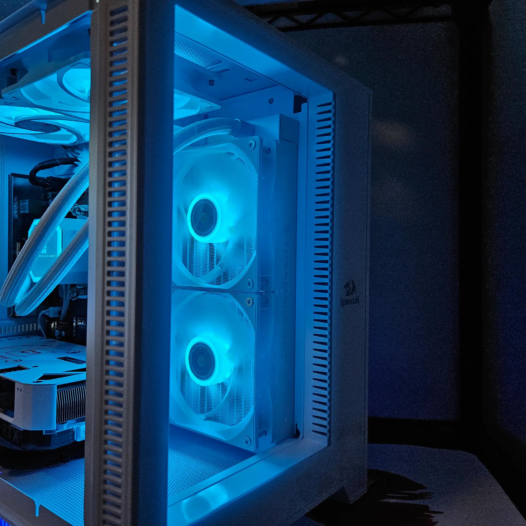 Liquid cooled Artic Rig Ryzen 5 5500 / 32GB DDR4 / 1TB / RTX 4060 8GB