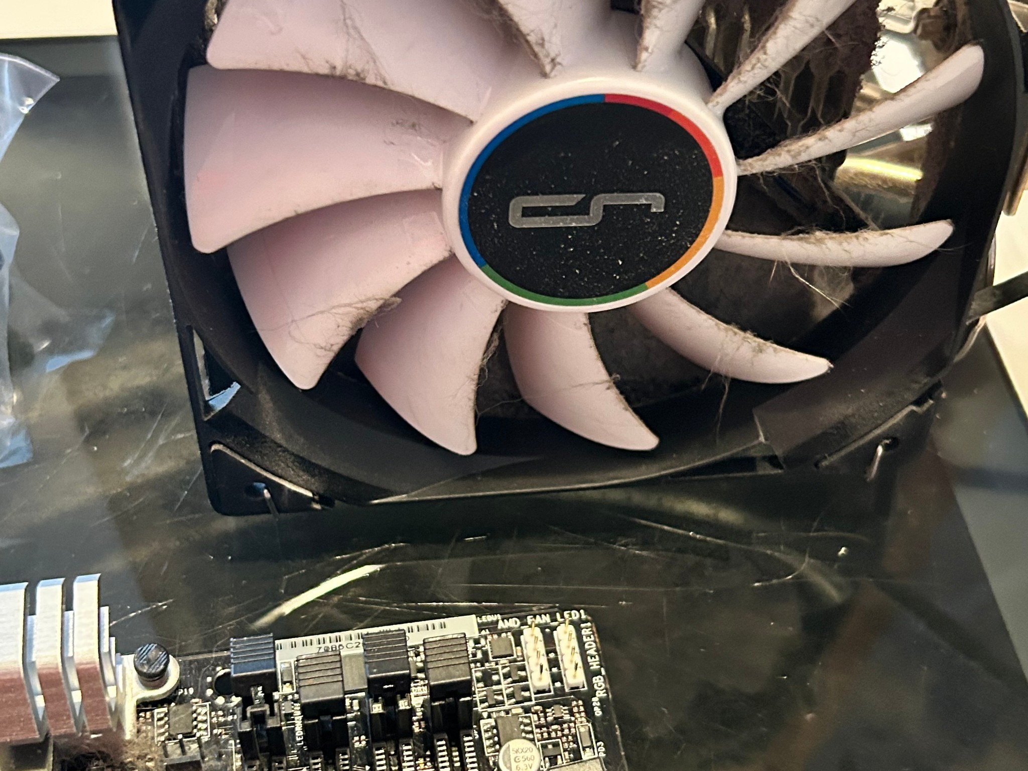 ASRock AB350 Pro 4 MB, Ryzen 5 1600x and tower cooler