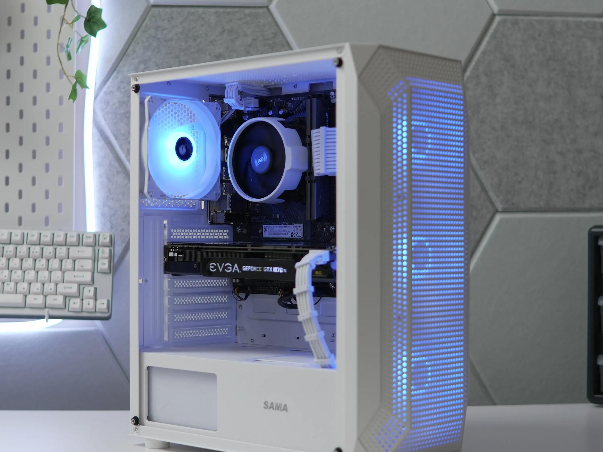 White Gaming PC! RYZEN 5 | GTX 1070 TI | 16GB RAM | WIFI |