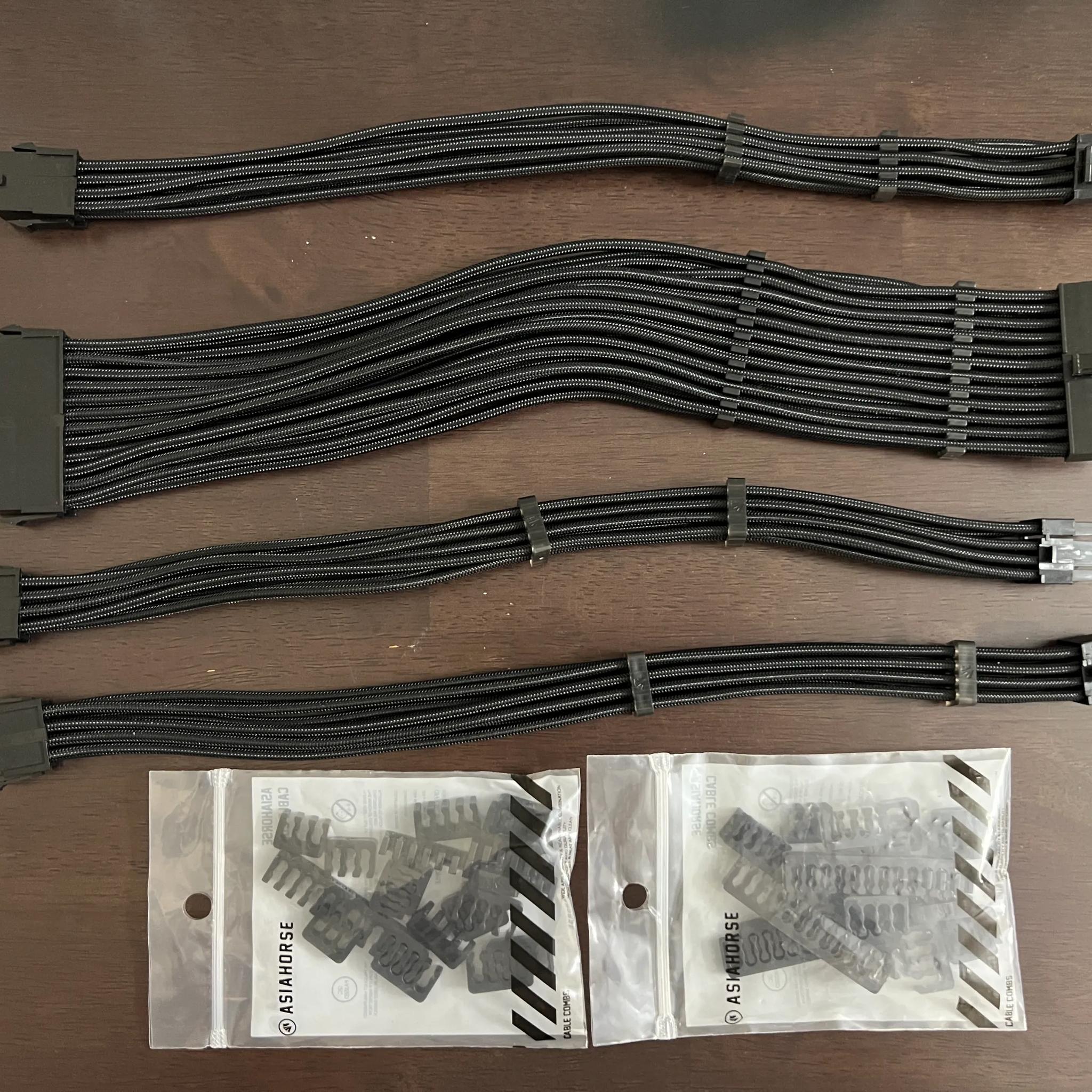 Bundle! Thermaltake SMART 700W 80+ White Power Supply + AsiaHorse 18AWG PSU Cable Extensions