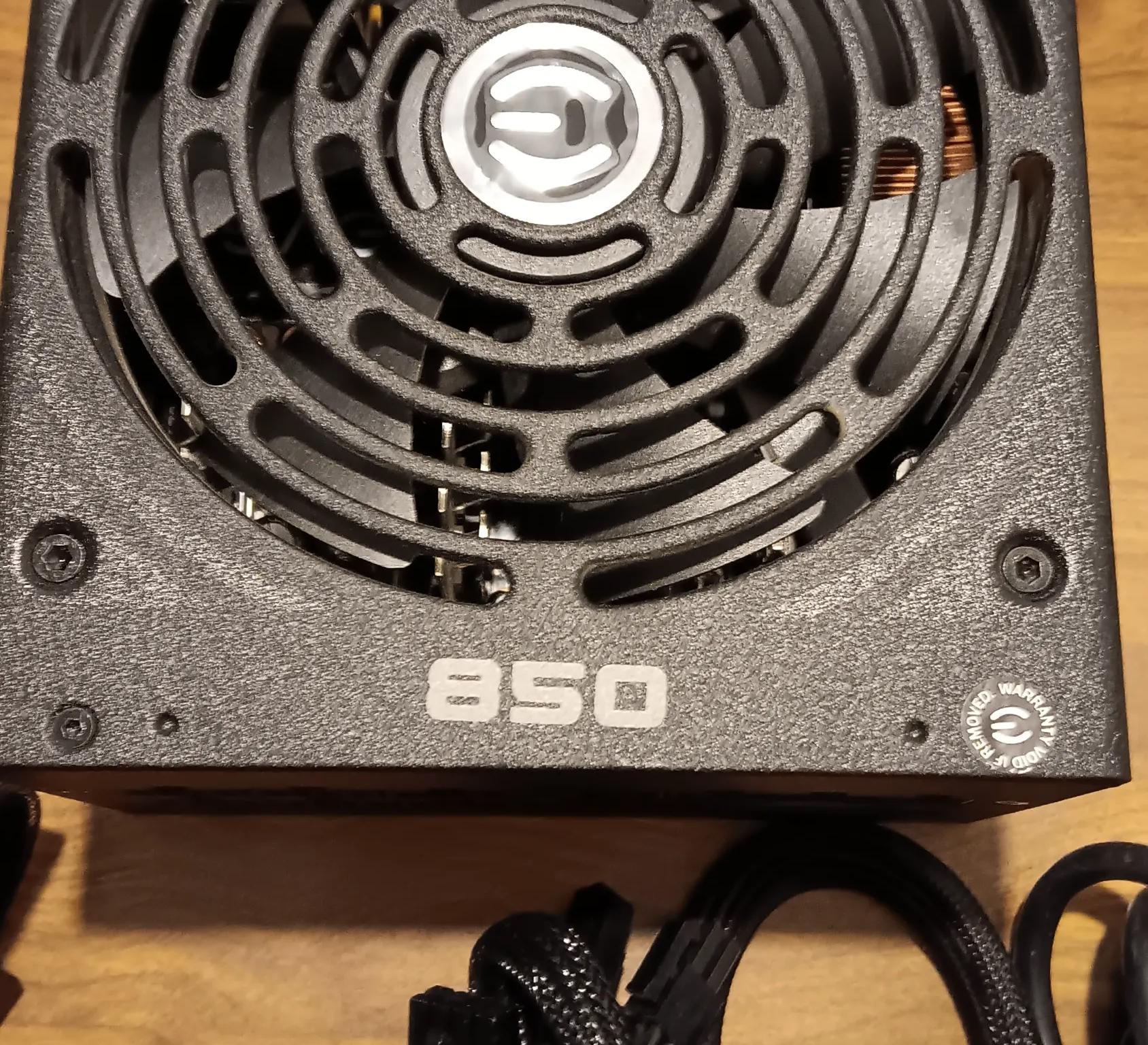 EVGA SuperNova 850 watt PSU Complete in 650 watt Box