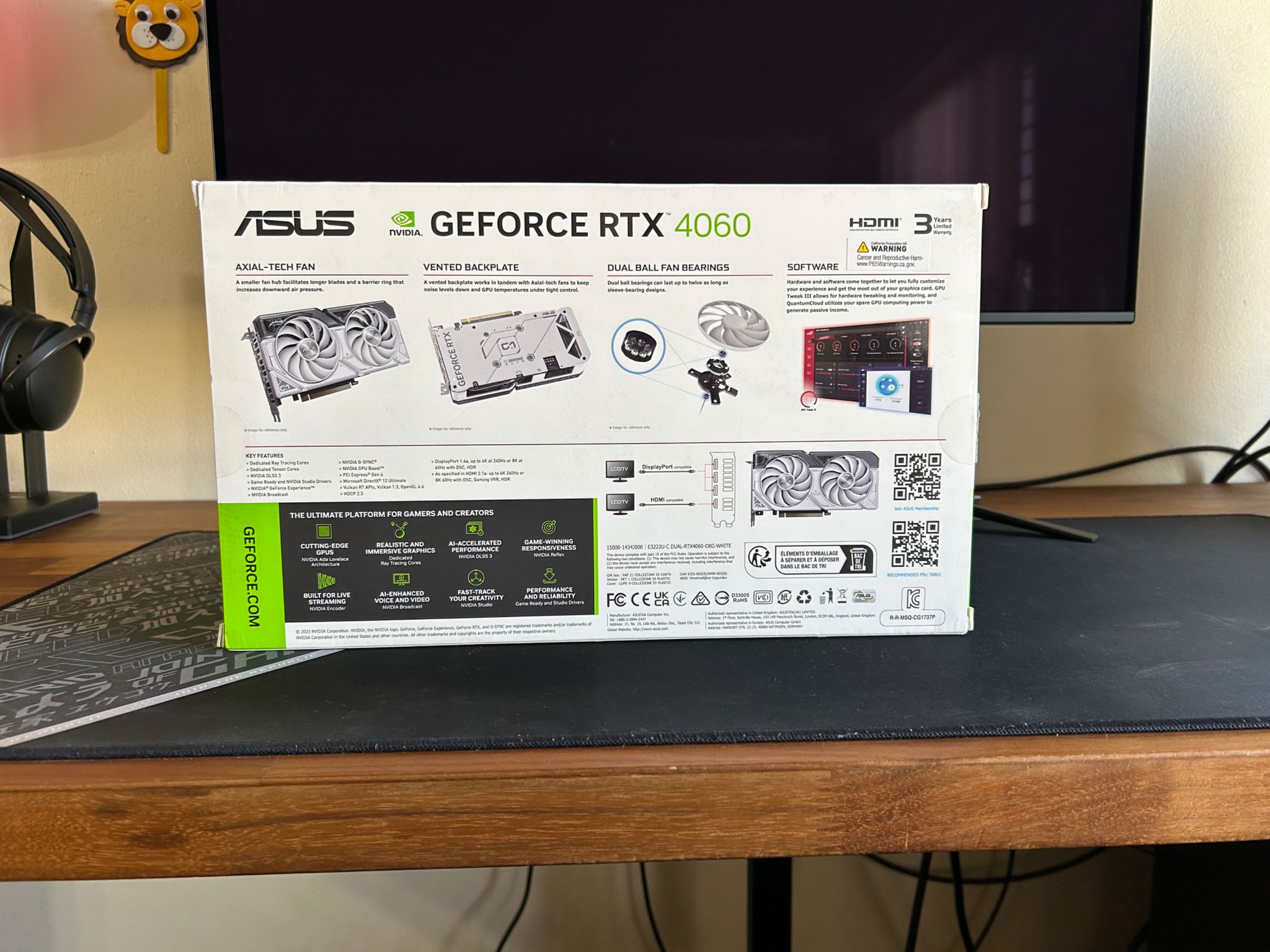 Asus Dual RTX 4060 OC (White)