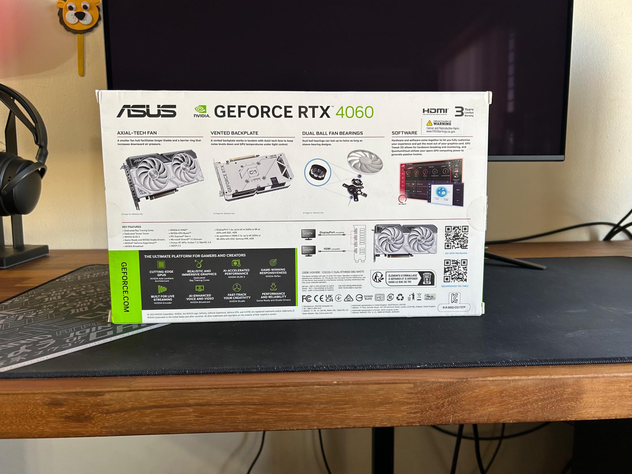 Asus Dual RTX 4060 OC (White)