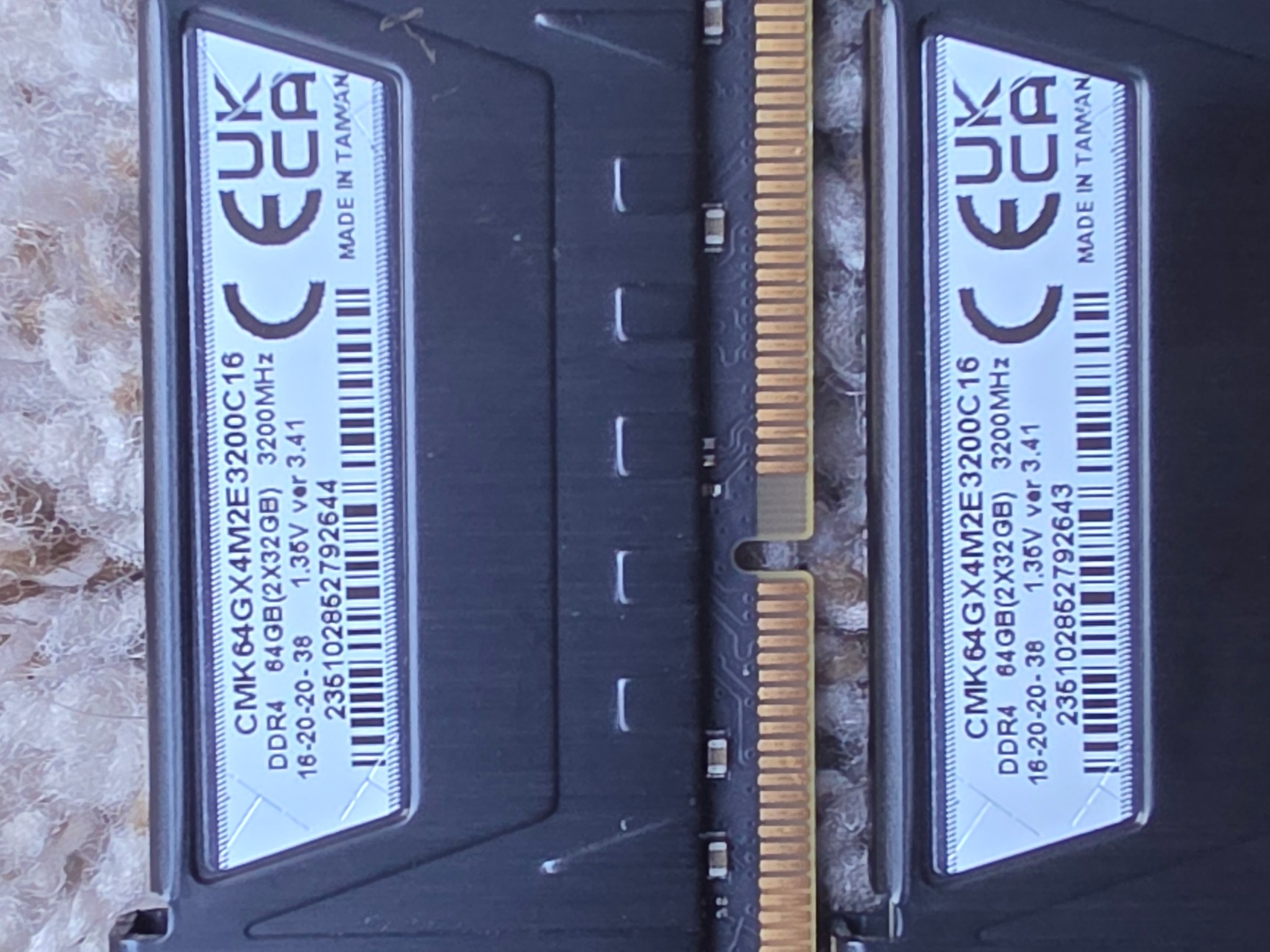 64GB (2x32) DDR4 RAM 3200 Mhz CL 16 Corsair Vengeance