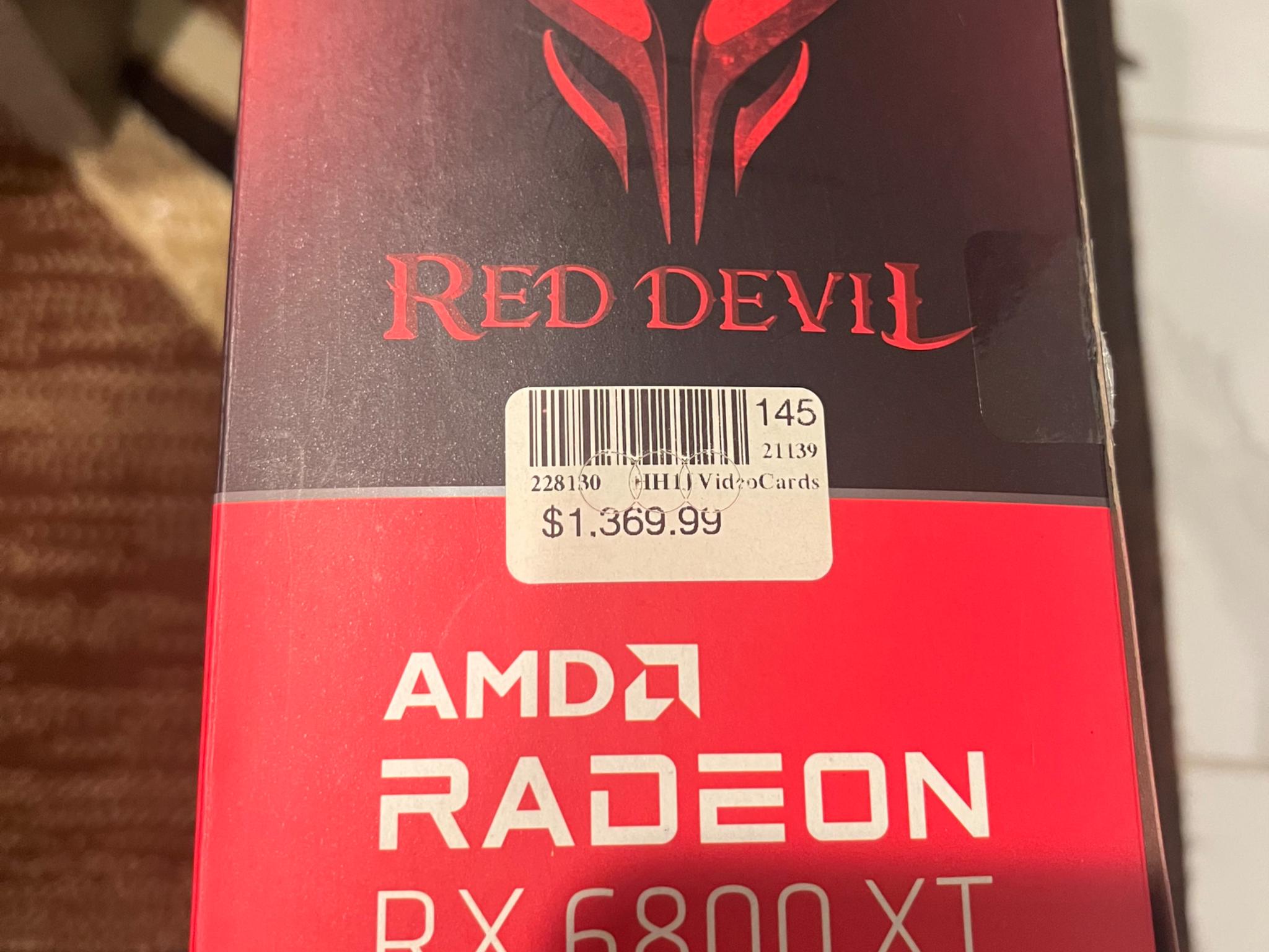 PowerColor AMD Radeon 6800 XT Red Devil Overclocked Triple-Fan 16GB GDDR6 PCIe 4.0 Graphics Card