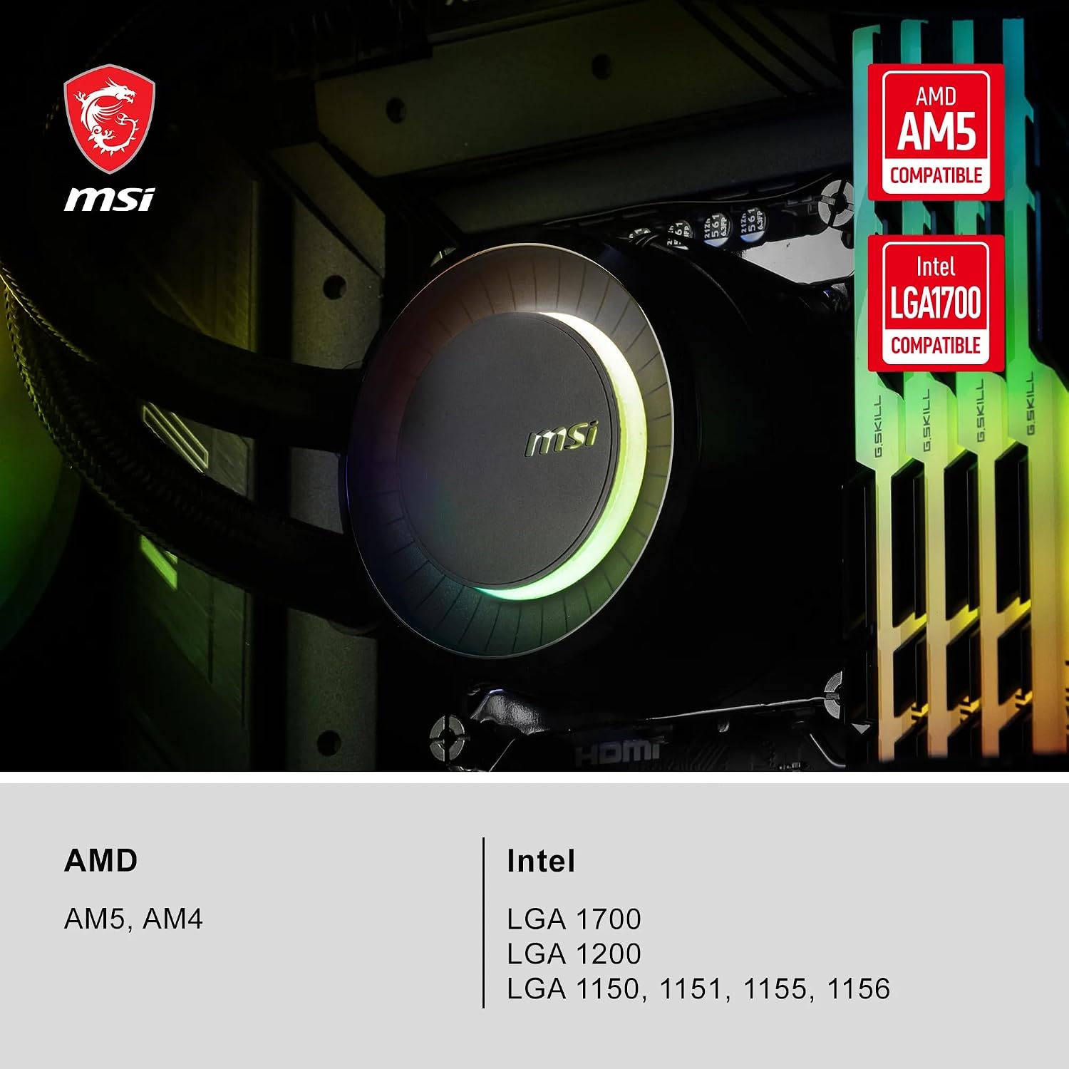 New MSI MAG CORELIQUID E240 AIO CPU Liquid Cooler