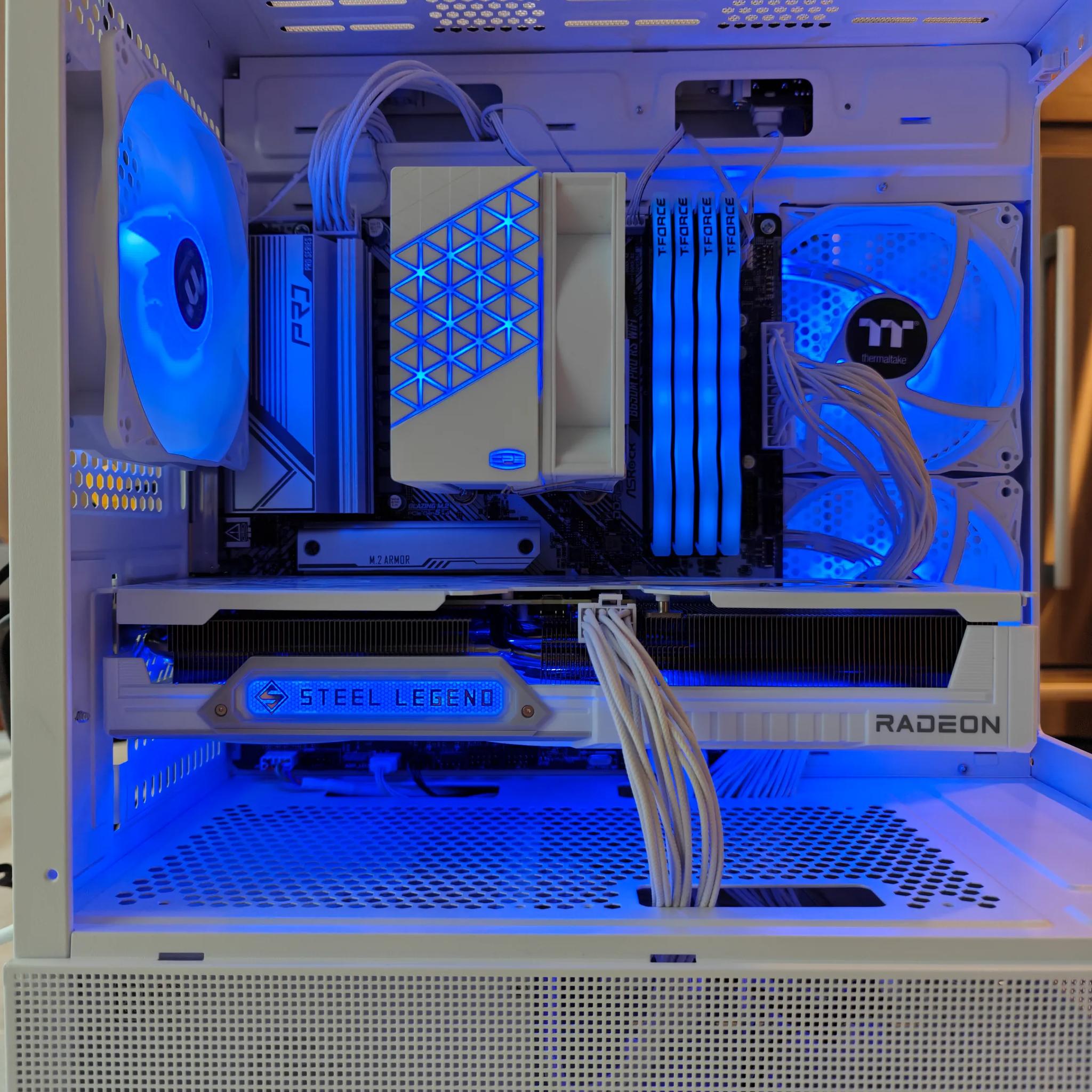 1440P - White PC - AMD Radeon RX 9060 XT 16GB - AMD Ryzen 9600X - 32GB DDR5 RAM - 1TB SSD