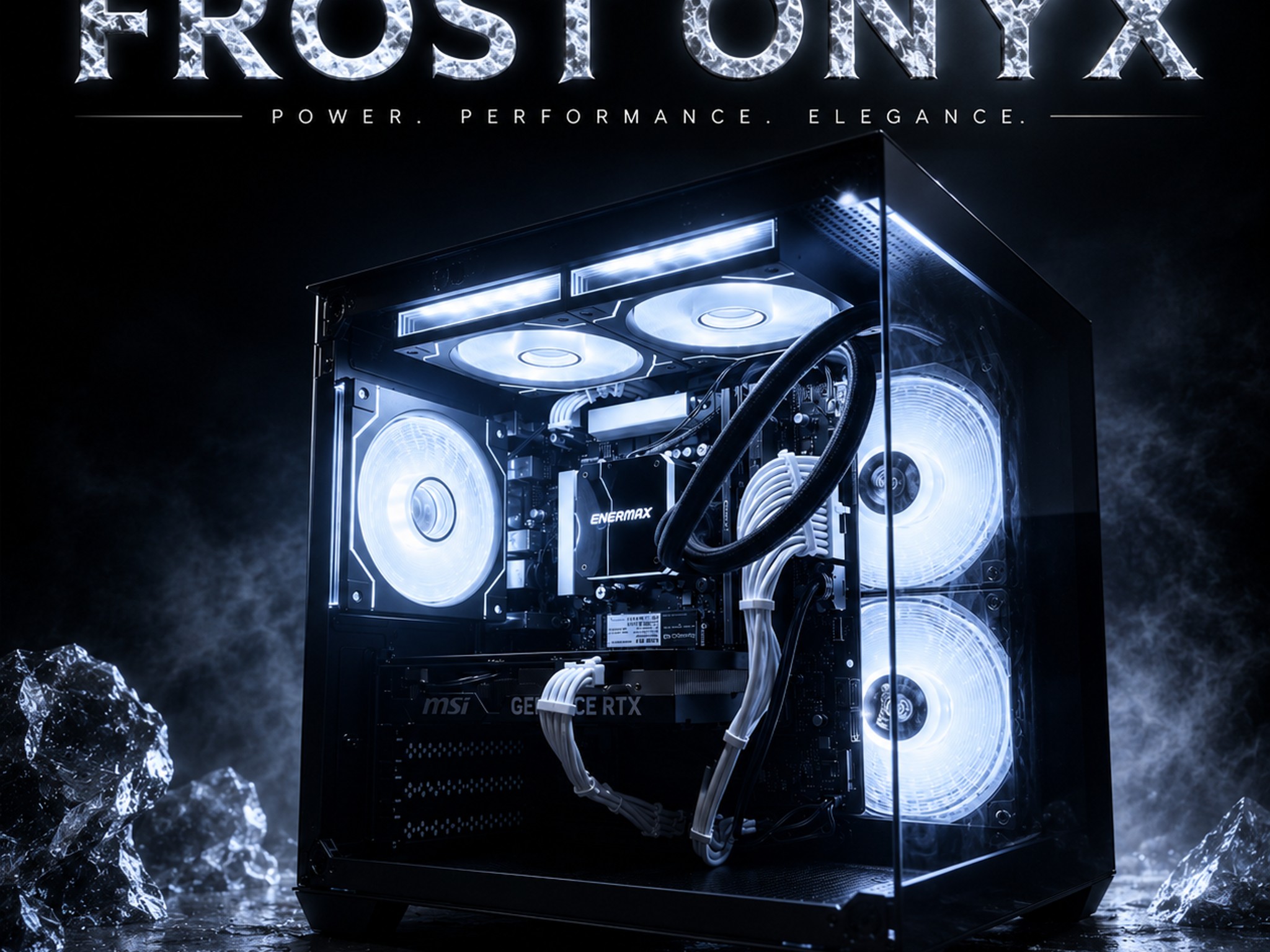 ⚫️"Frost Onyx"⚪️| 1440p Gaming | i7 11700F | RTX 4060 | 32GB Ram | 1TB NVME SSD | Free Shipping