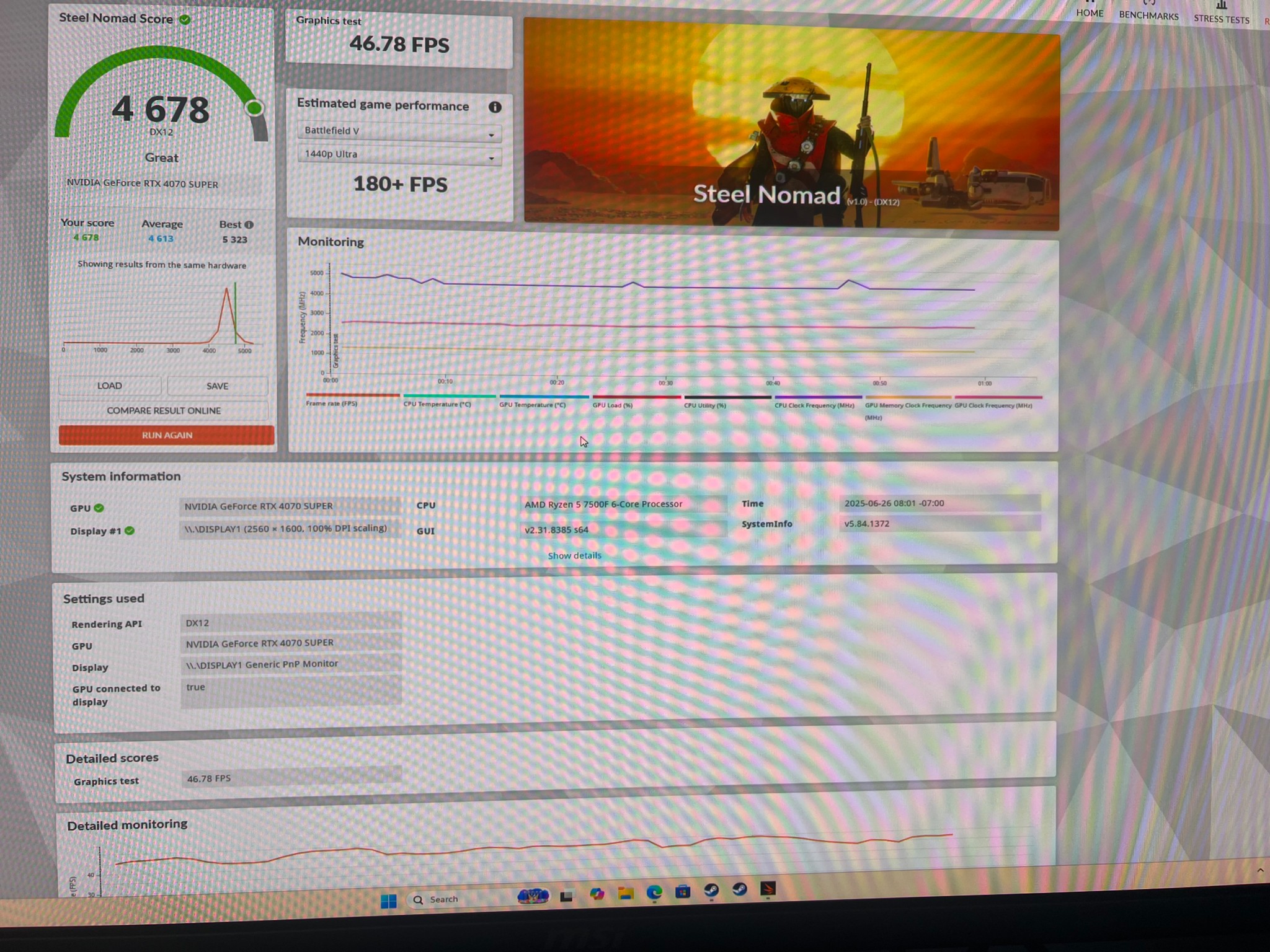 🖥️ RTX 4070 Super | Ryzen 5 7500F | DDR5 | 1TB NVMe | Custom Gaming PC – $1,250