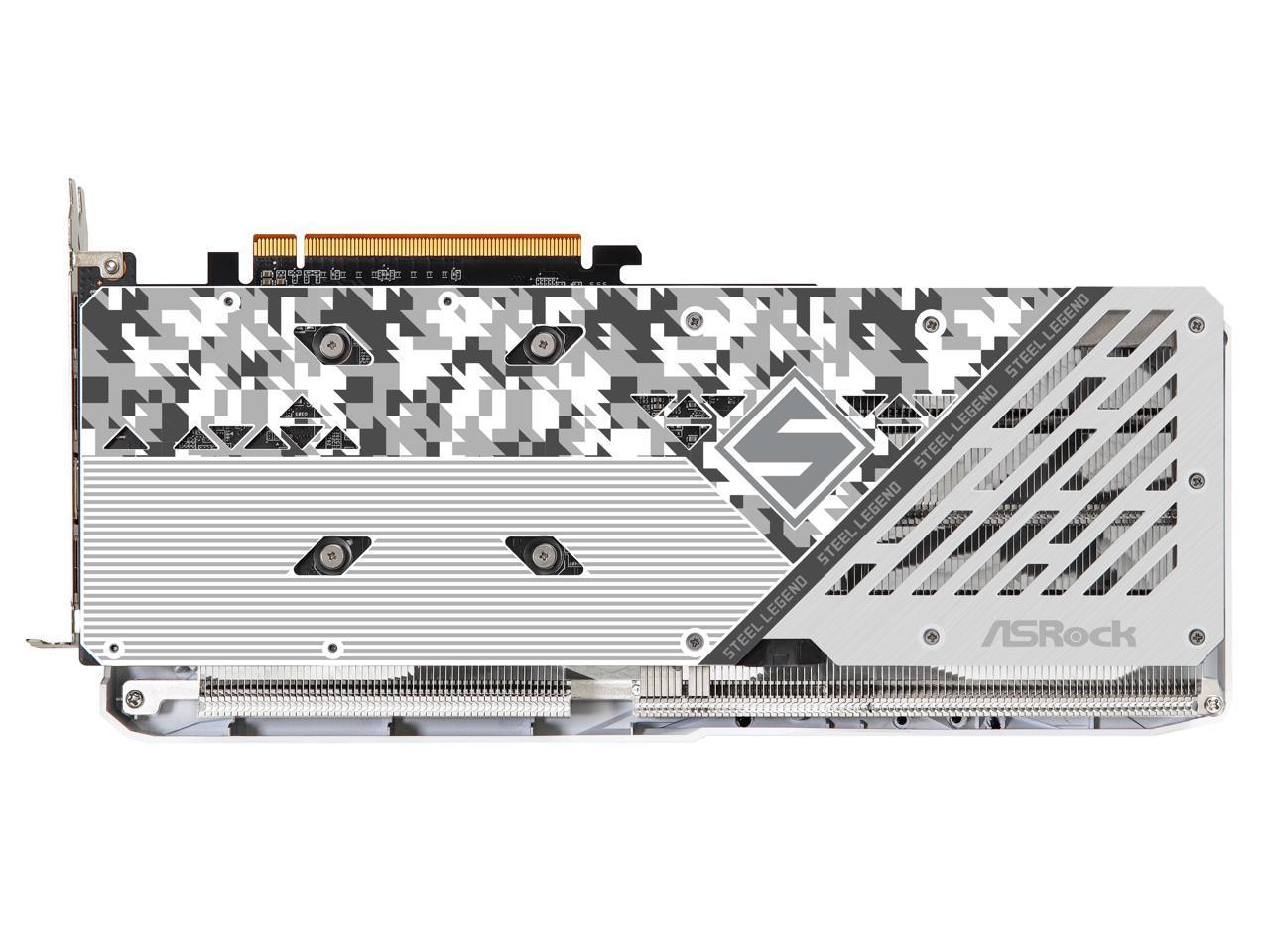 NEW! ASRock AMD Radeon RX 6650 XT GDDR6 8GB Steel Legend White Gaming Graphics Card
