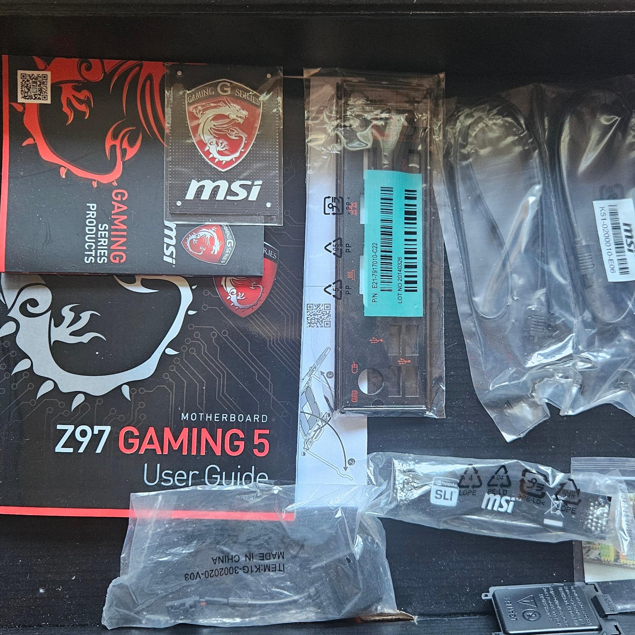 MSI Z97 Gaming 5 ATX Gaming MB & Intel i5-4590T