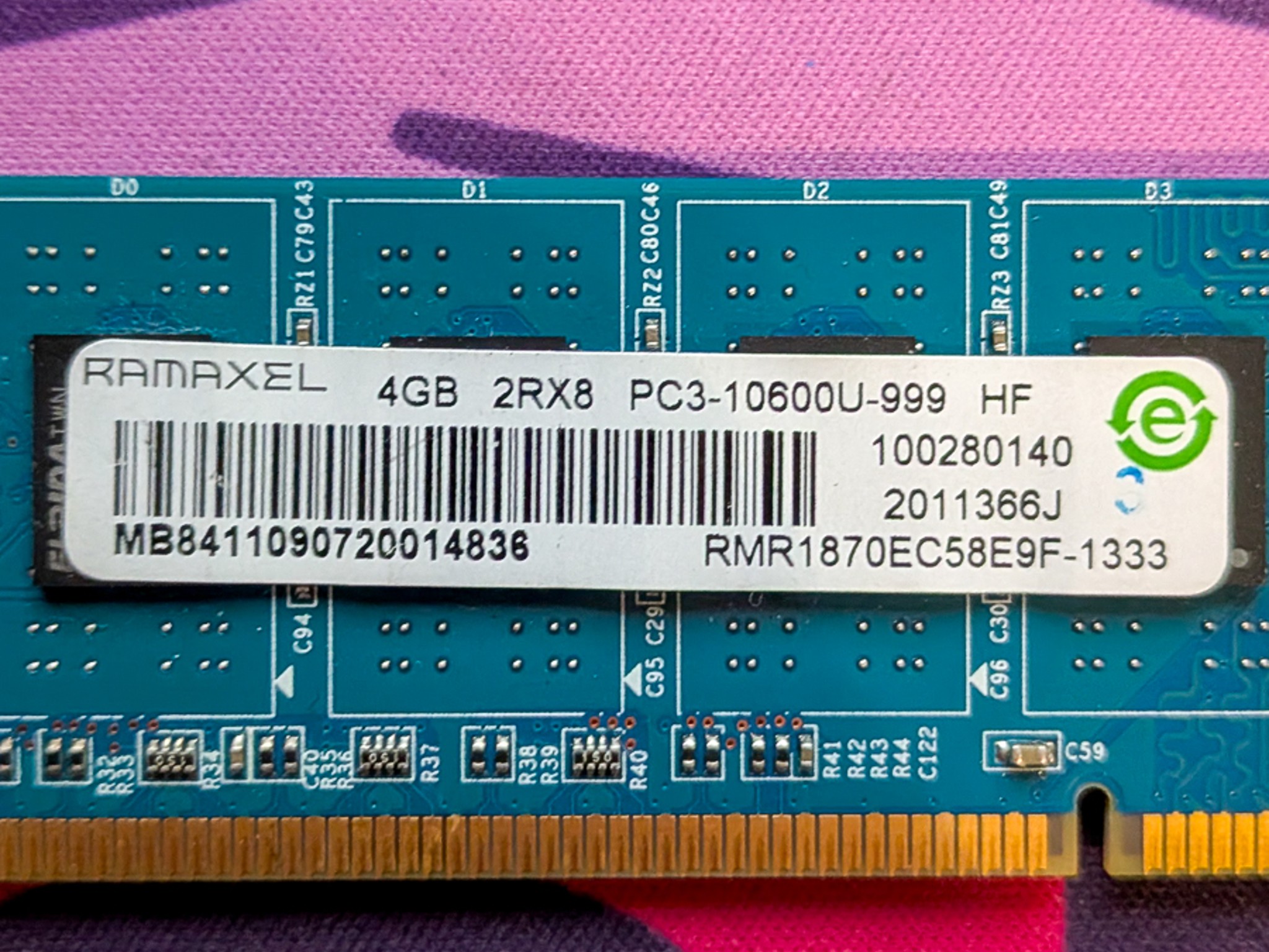 12GB Assorted DDR3 4x 2GB 1x 4GB