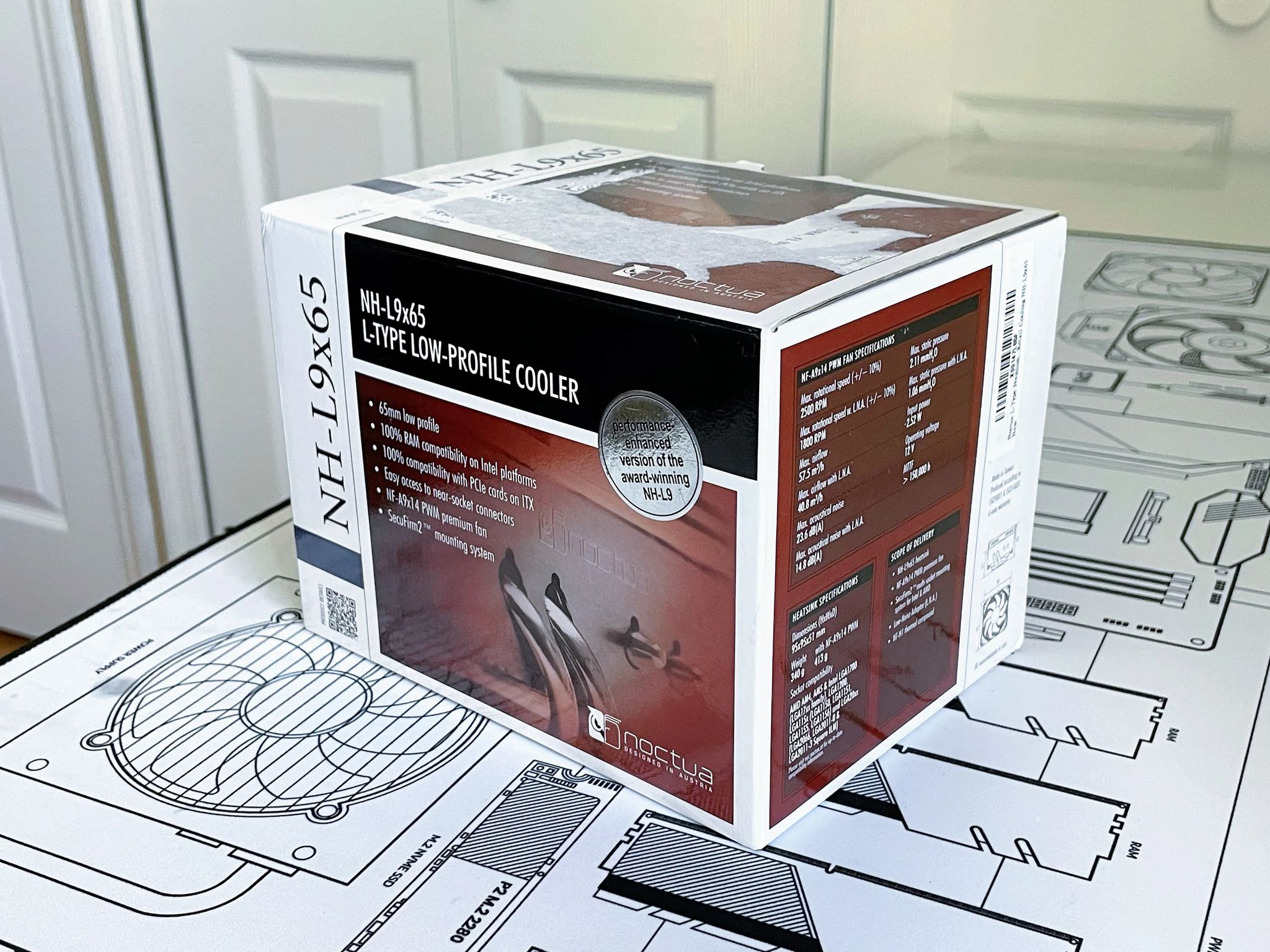 Noctua NH-L9x65 L-TYPE LOW-PROFILE CPU COOLER - Intel and AMD
