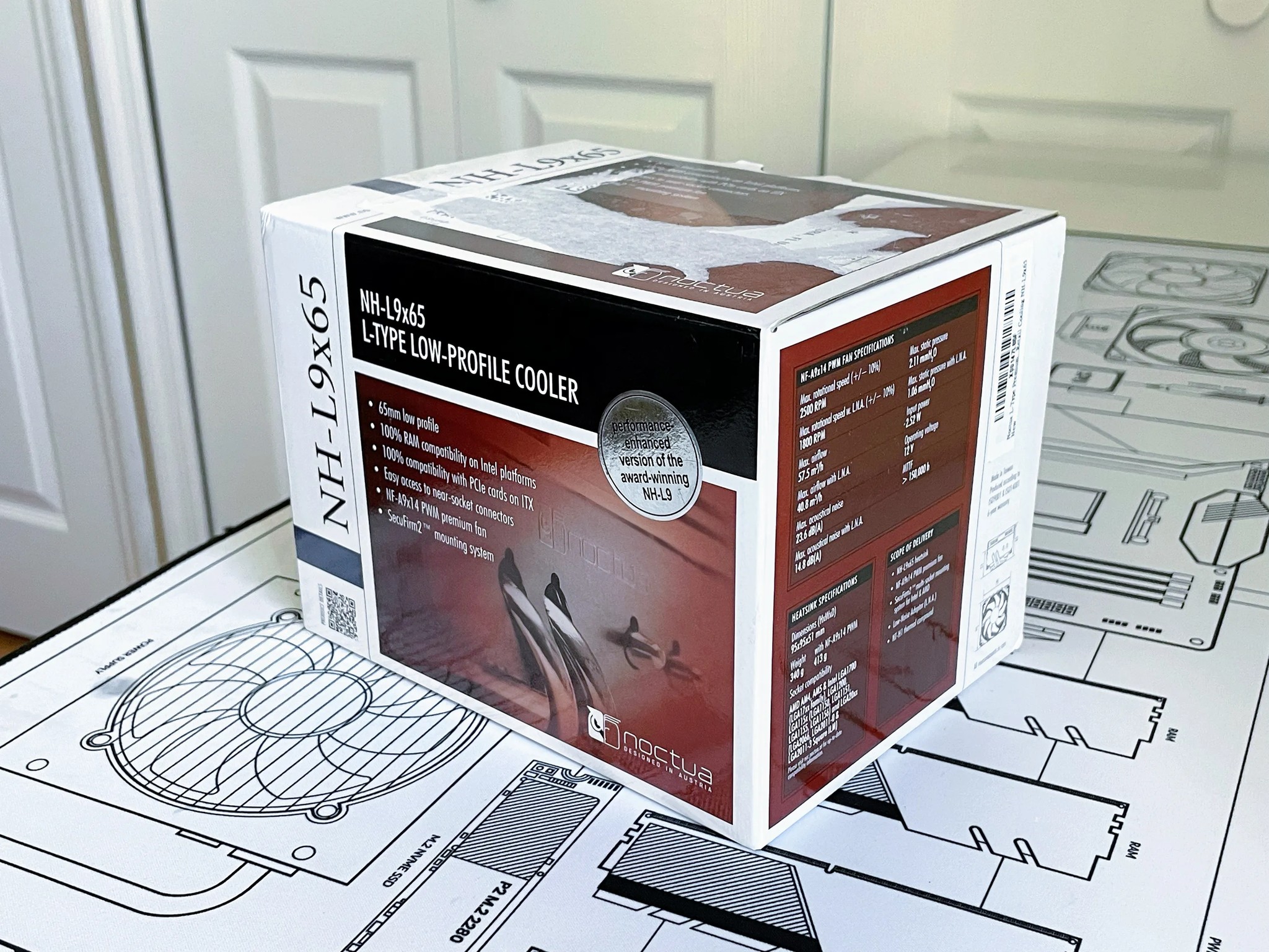 Noctua NH-L9x65 L-TYPE LOW-PROFILE CPU COOLER - Intel and AMD