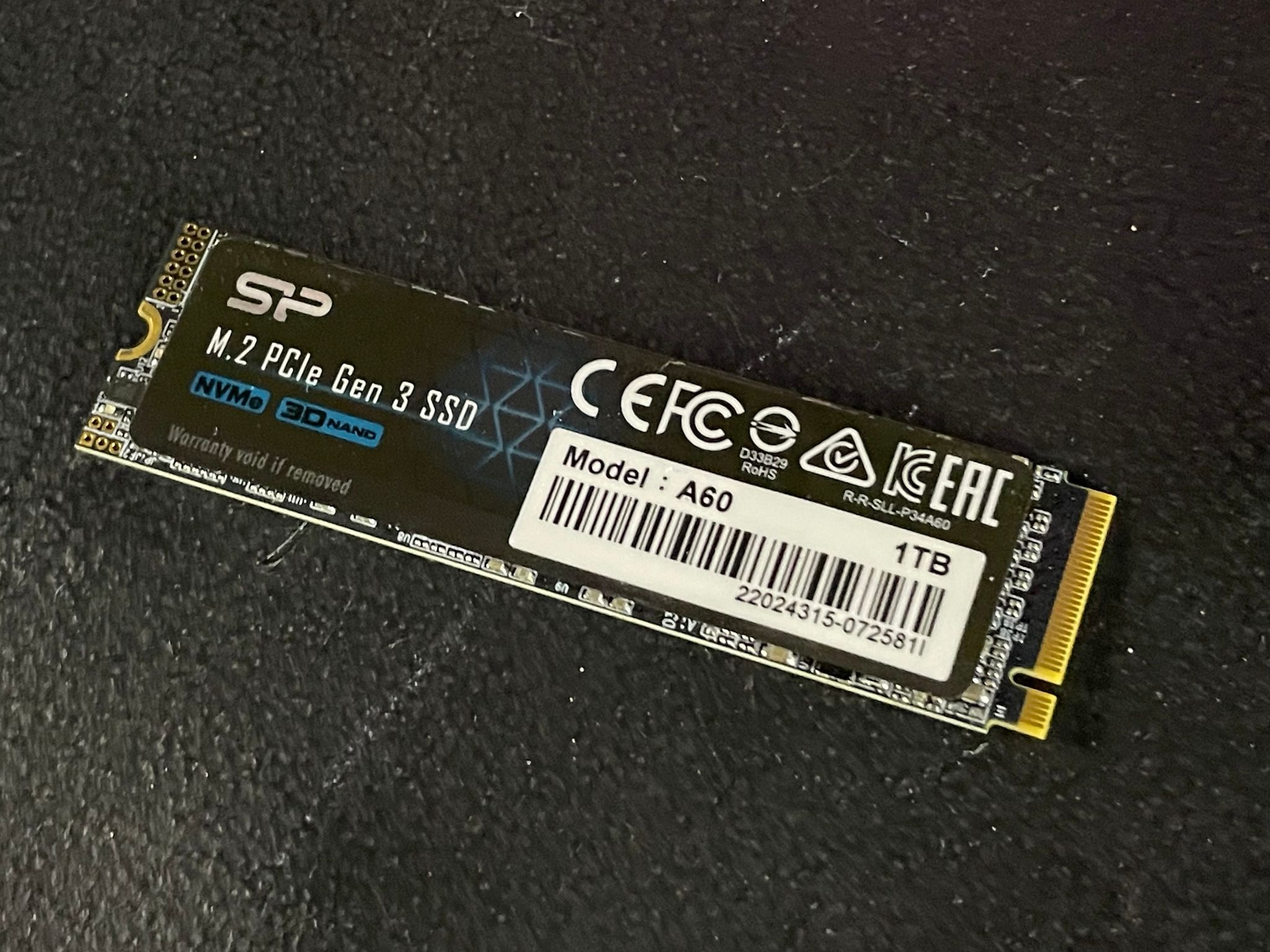 Silicon Power 1TB NVME Gen 3 SSD | Free Shipping