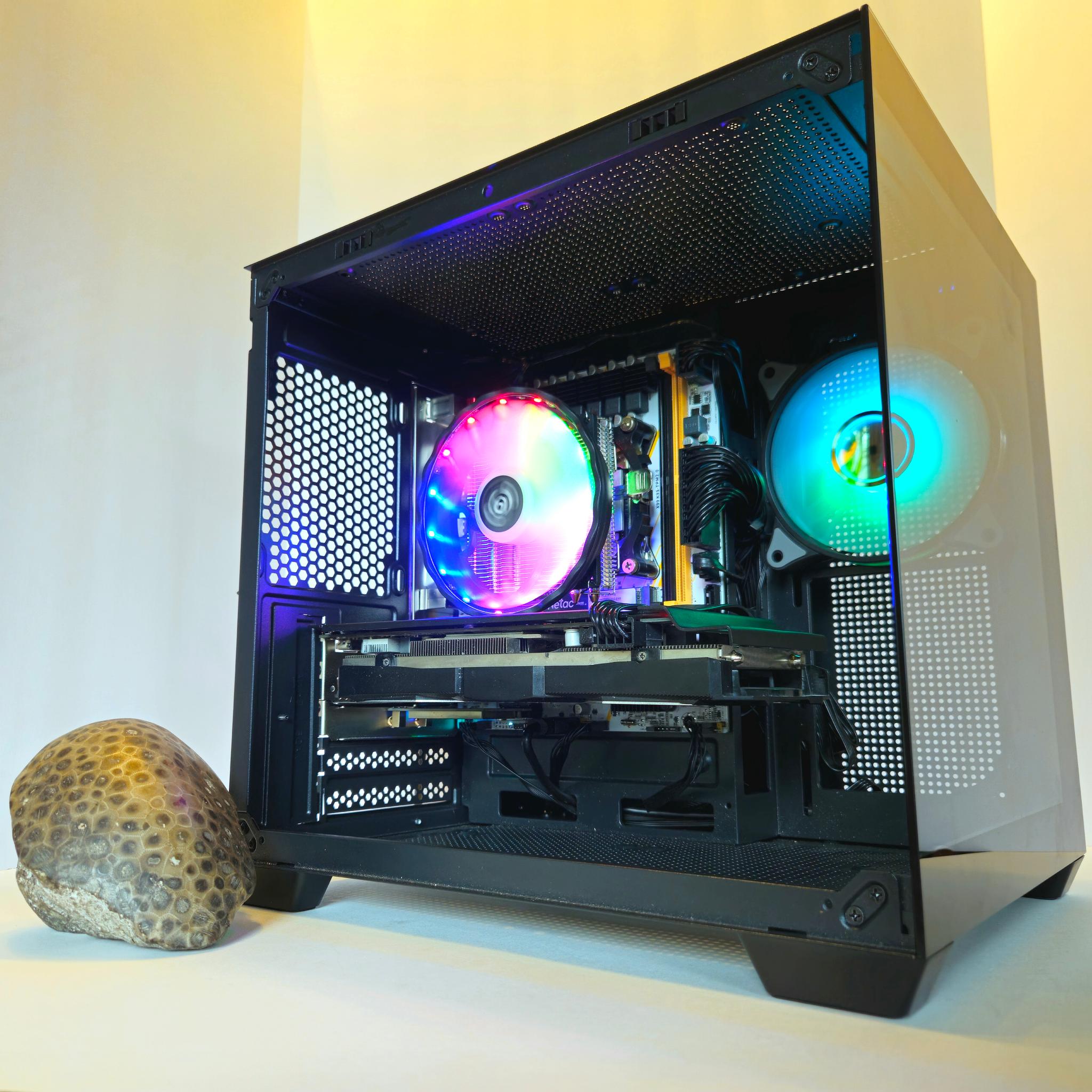 Budget 14-Core Xeon Gaming PC w/ RX 580 8GB & Fish-Tank Case
