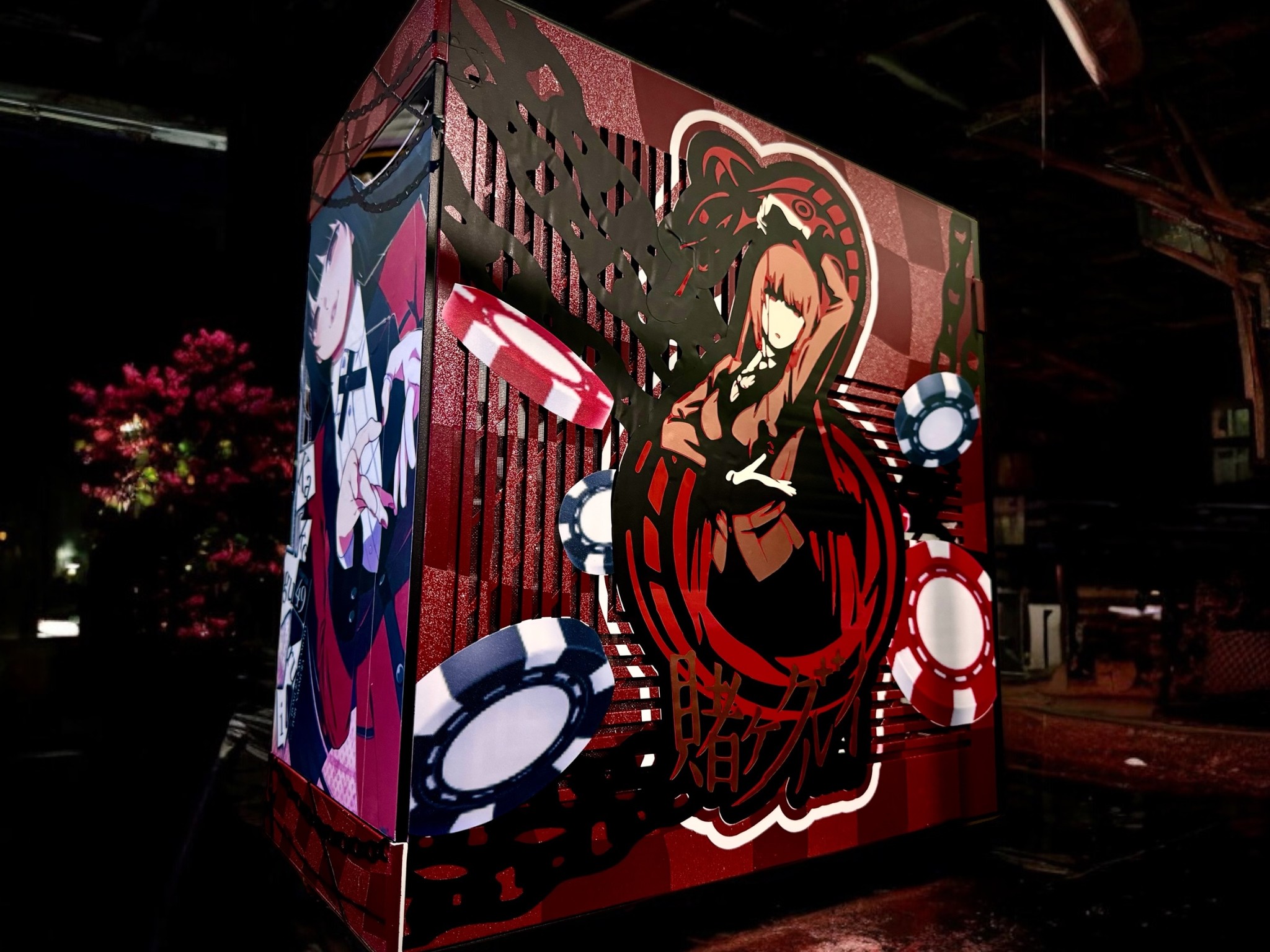 Custom Kakegurui Themed PC case - Let’s Gamble!