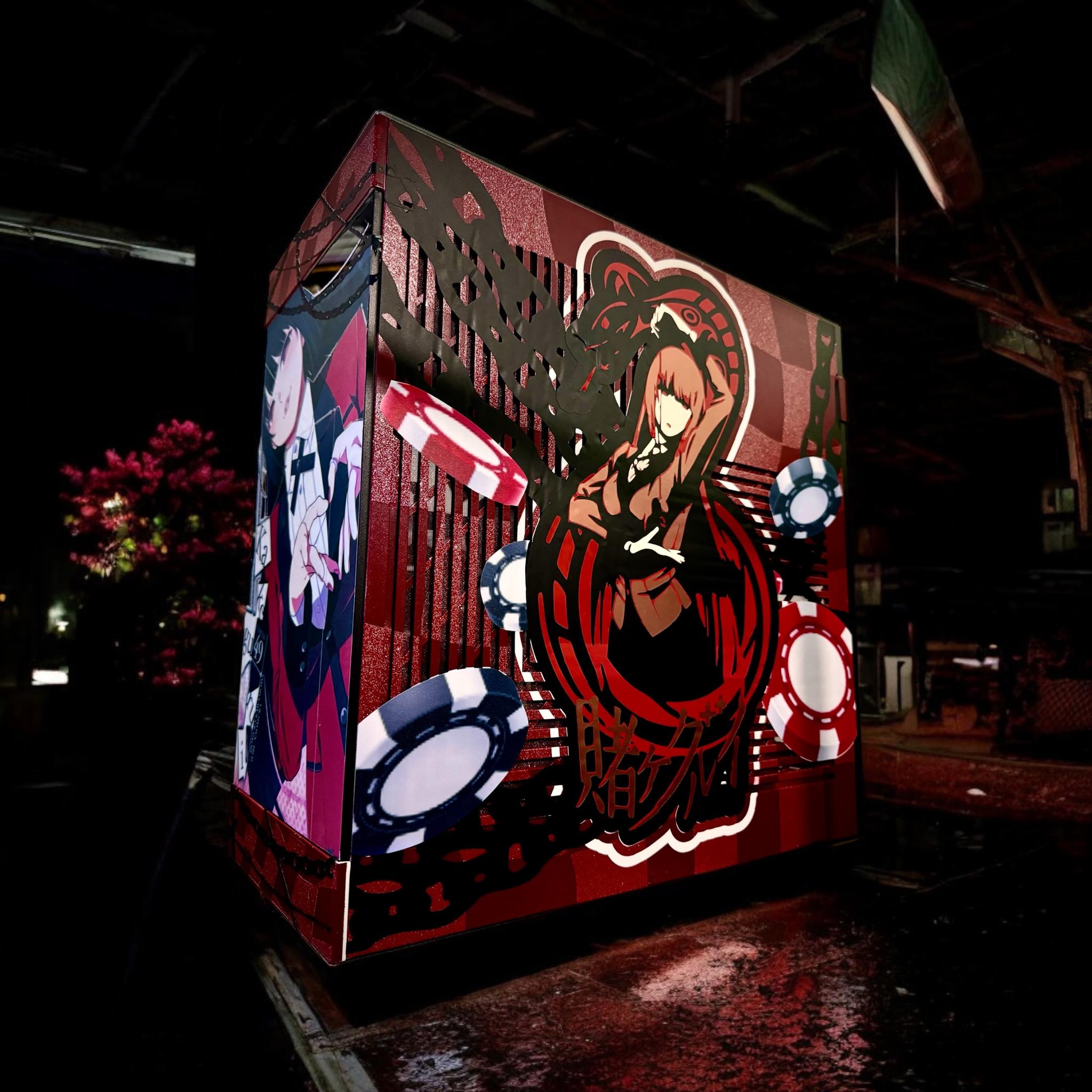 Custom Kakegurui Themed PC case - Let’s Gamble!