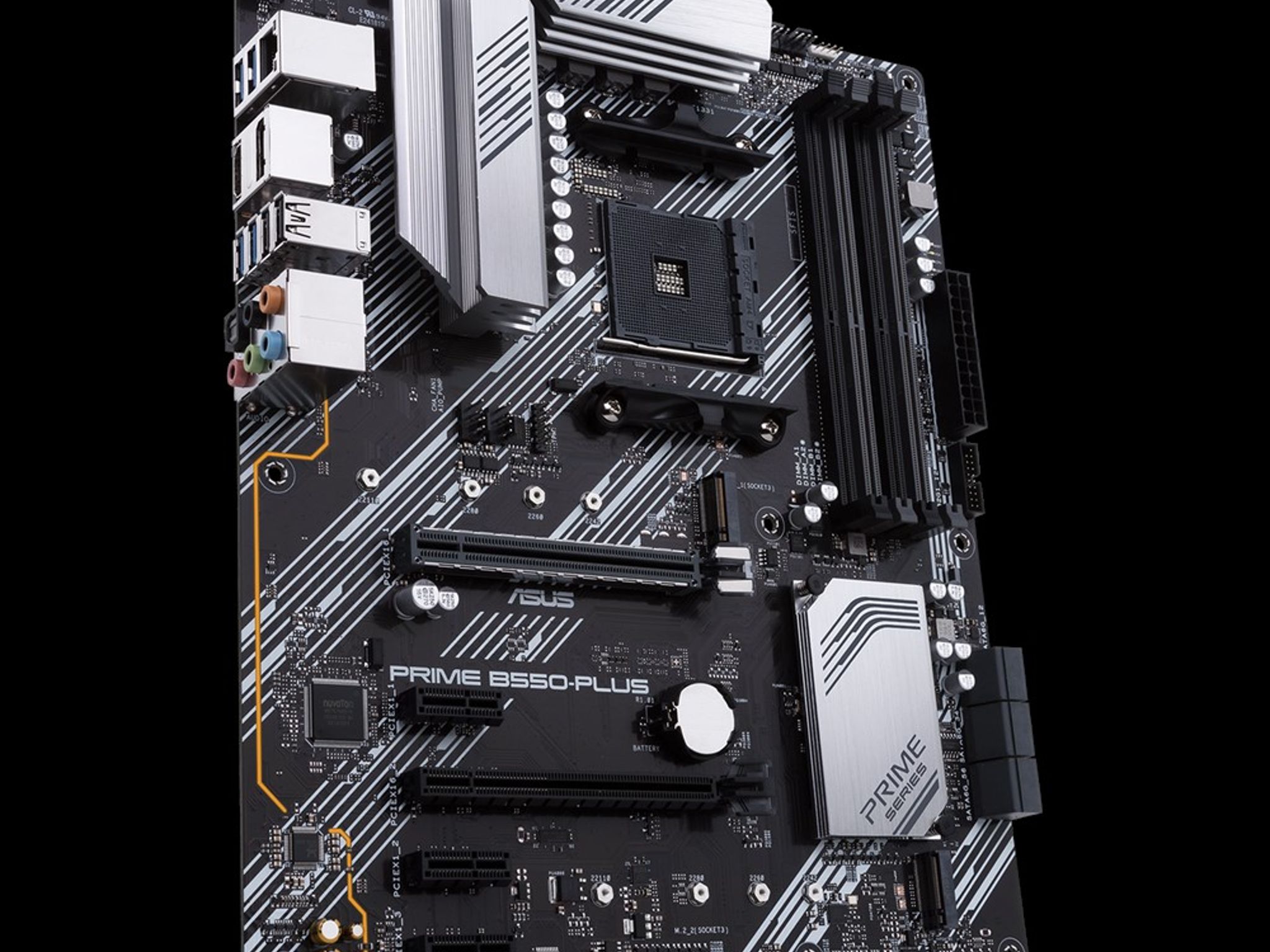 ASUS PRIME B550-PLUS AMD B550 AM4 DDR4 ATX Desktop Motherboard