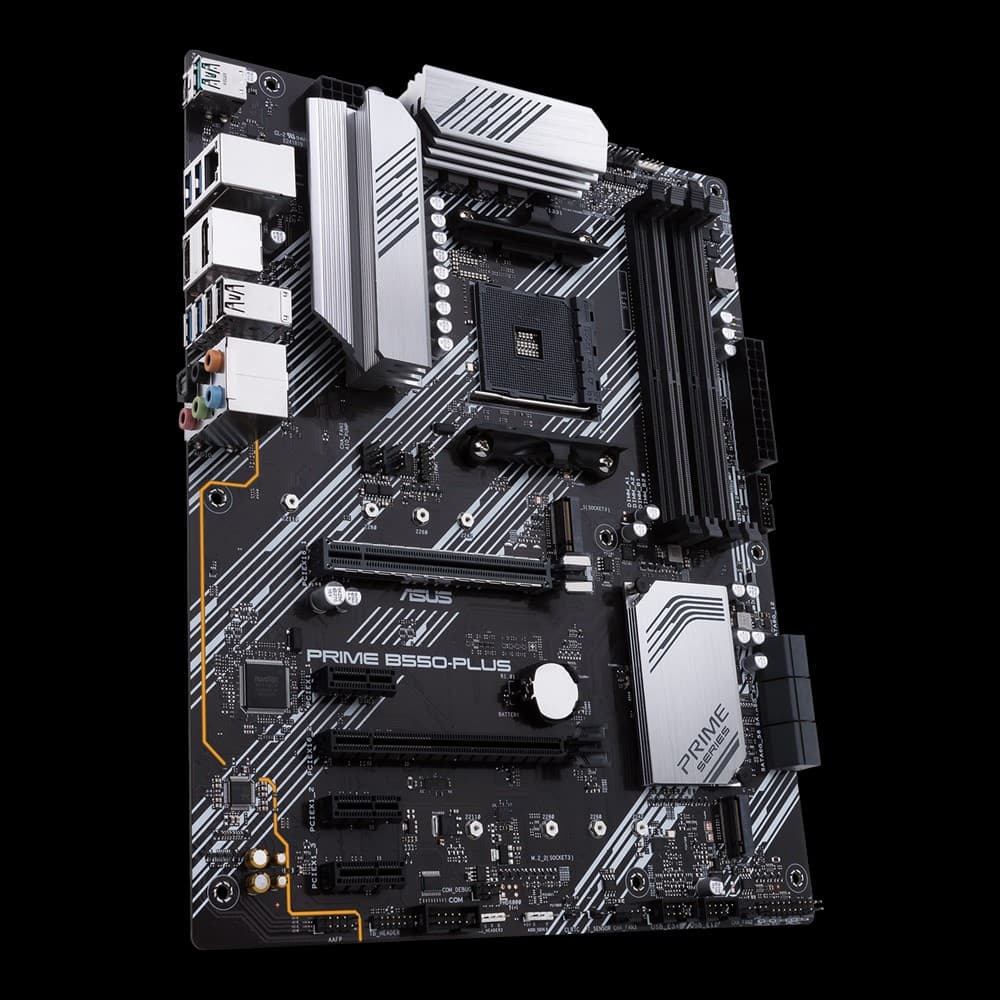 ASUS PRIME B550-PLUS AMD B550 AM4 DDR4 ATX Desktop Motherboard
