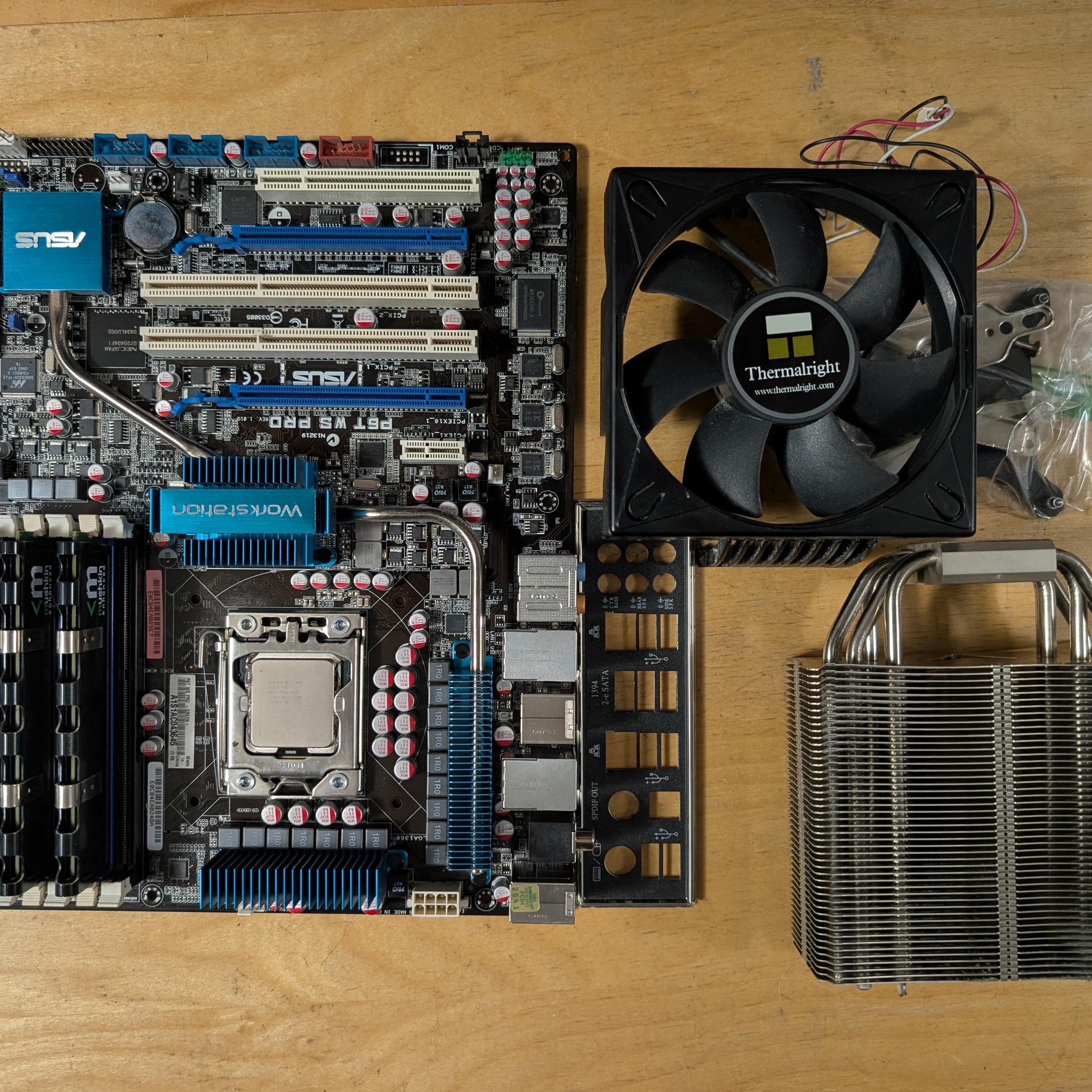 Asus X58 + Core i7 930 + 12GB DDR3 + CPU cooler