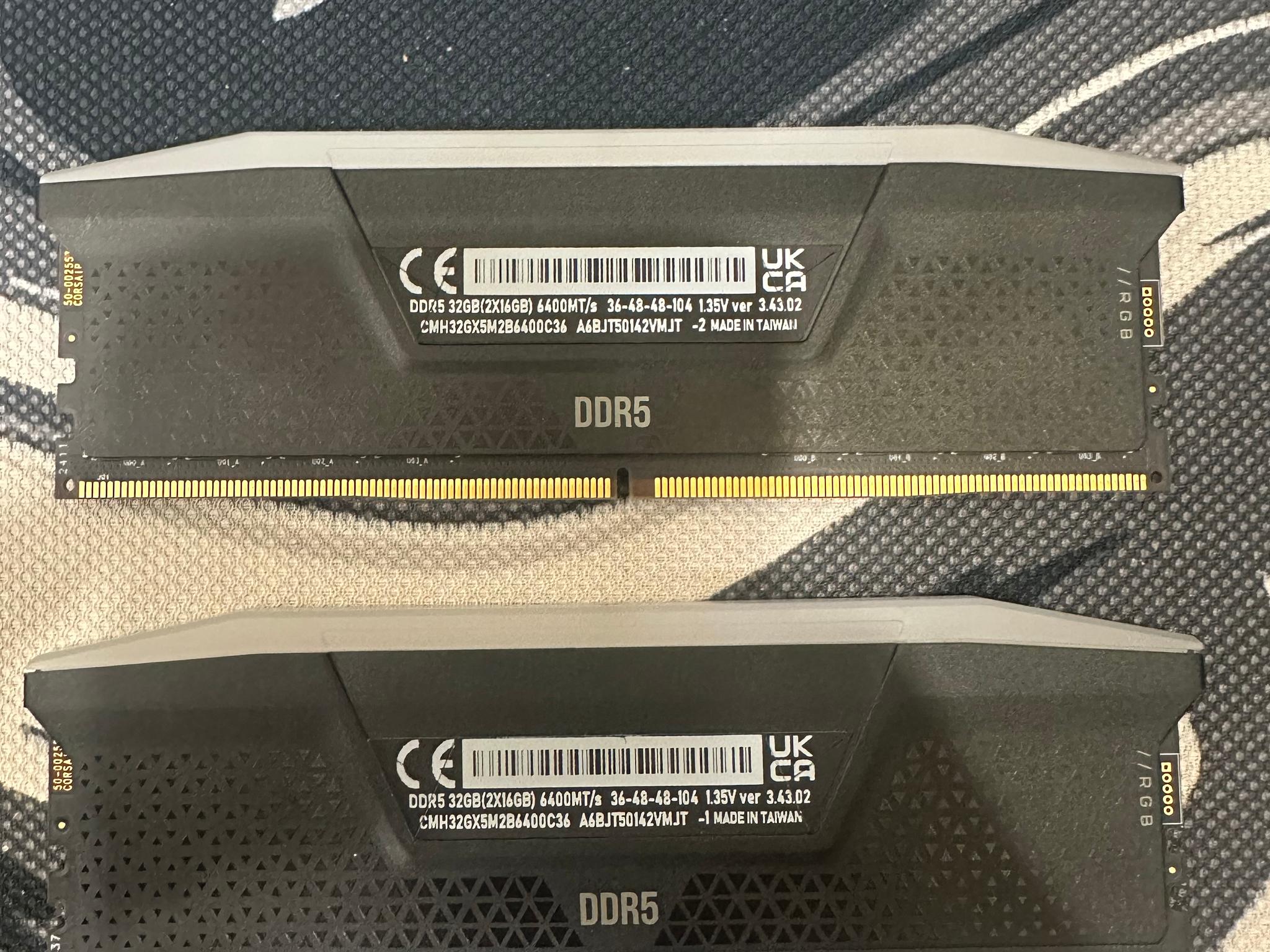 Corsair Vengeance DDR5 6400mt/s