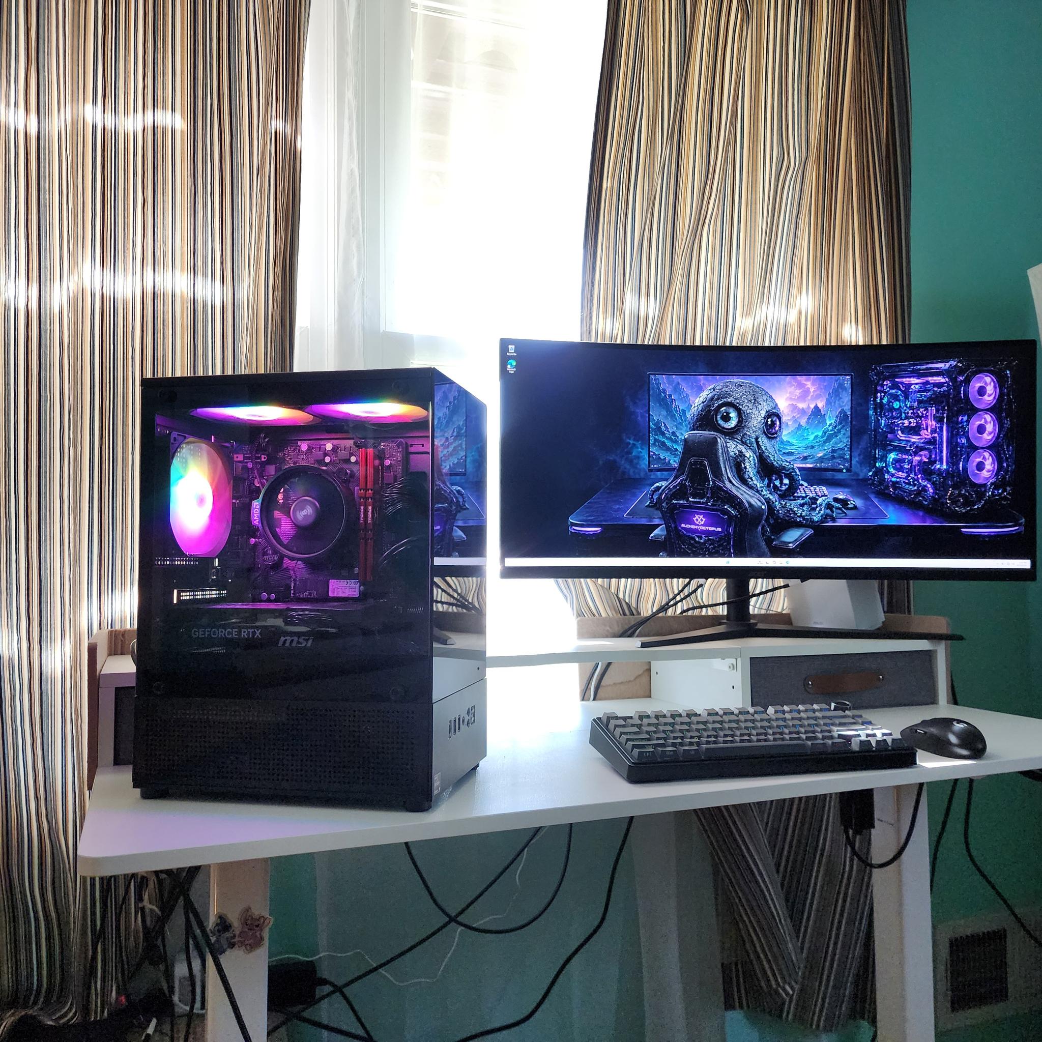 RTX 5050 8GB Gaming PC | Ryzen 5 5500 6-Core | 16GB DDR4-3600 | 512GB NVMe | 600W RGB